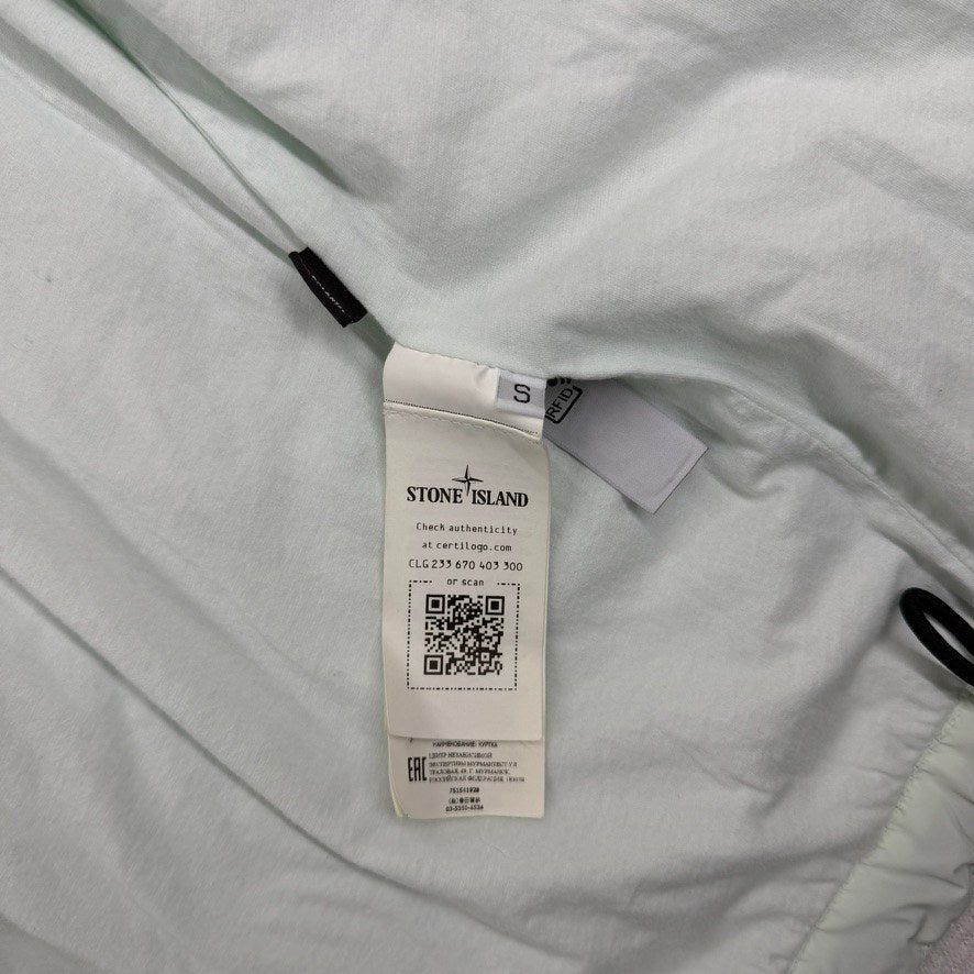Stone Island AW21 Comfort Tech Composite Polartec Alpha Hooded Jacket — detail
