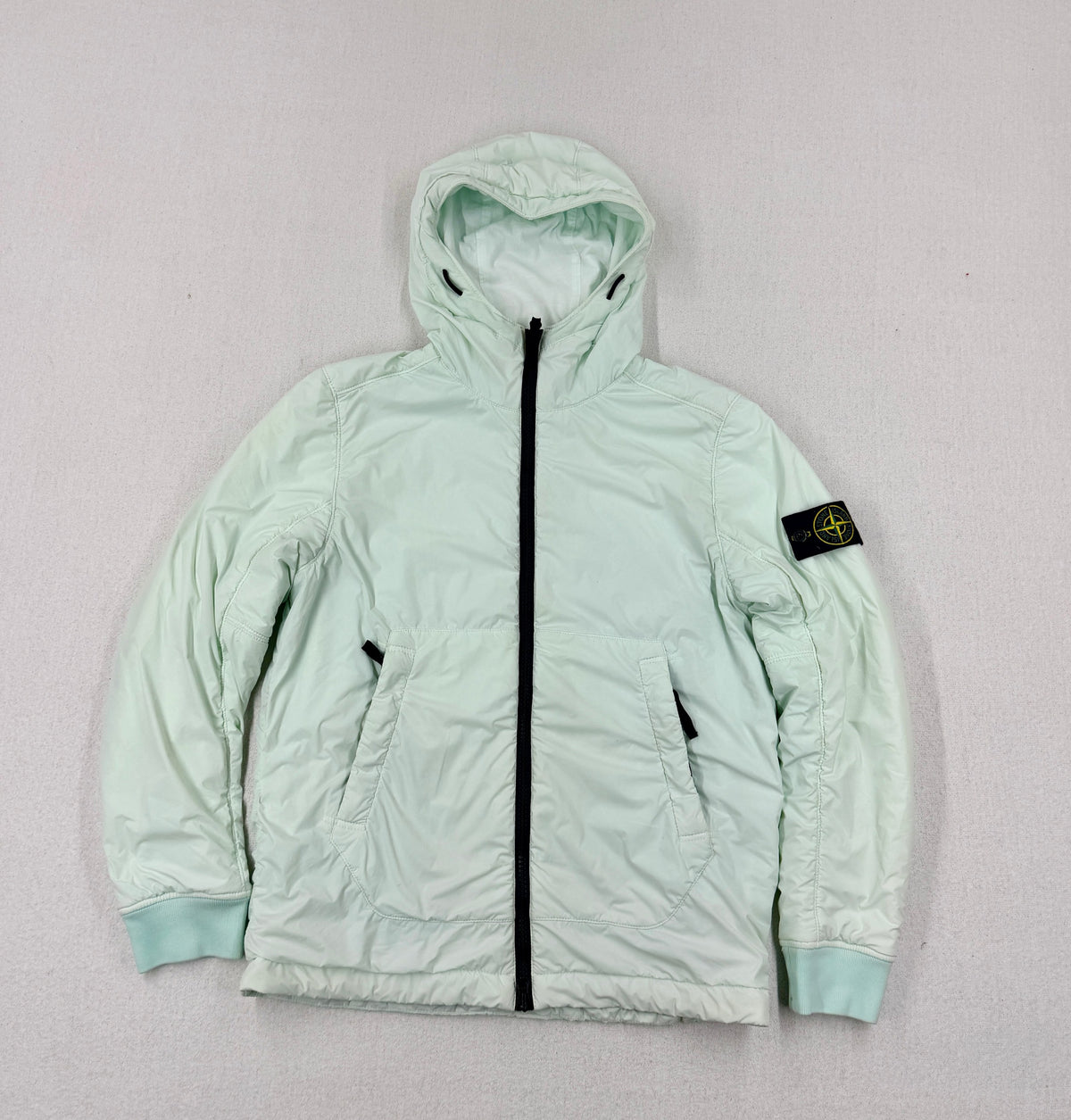 Stone Island AW21 Comfort Tech Composite Polartec Alpha Hooded Jacket — front