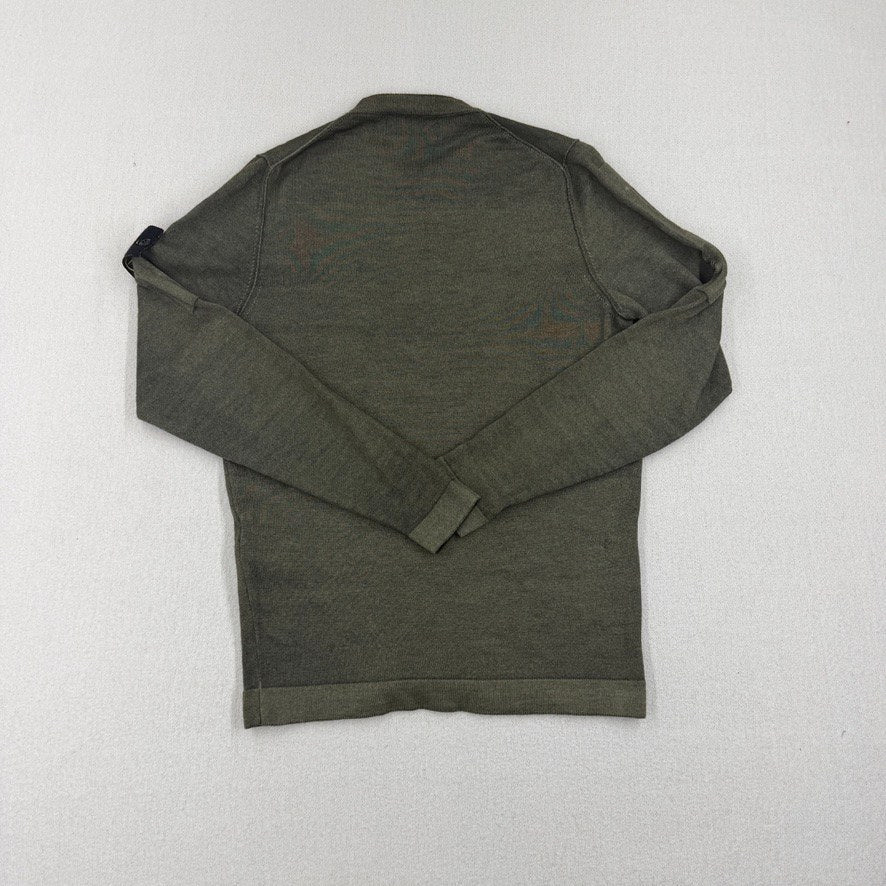 Stone Island AW18 Garment Dyed Wool Crewneck Knit — detail