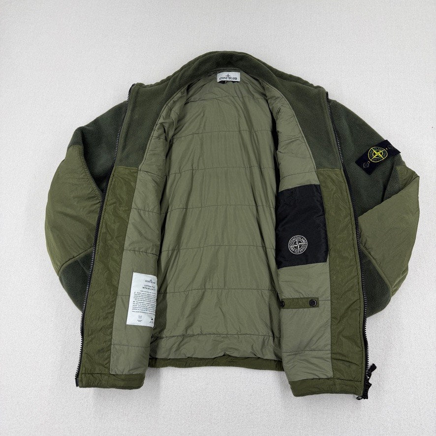 Stone Island AW24 Cotton Pile with Nylon-TC Track Top — detail