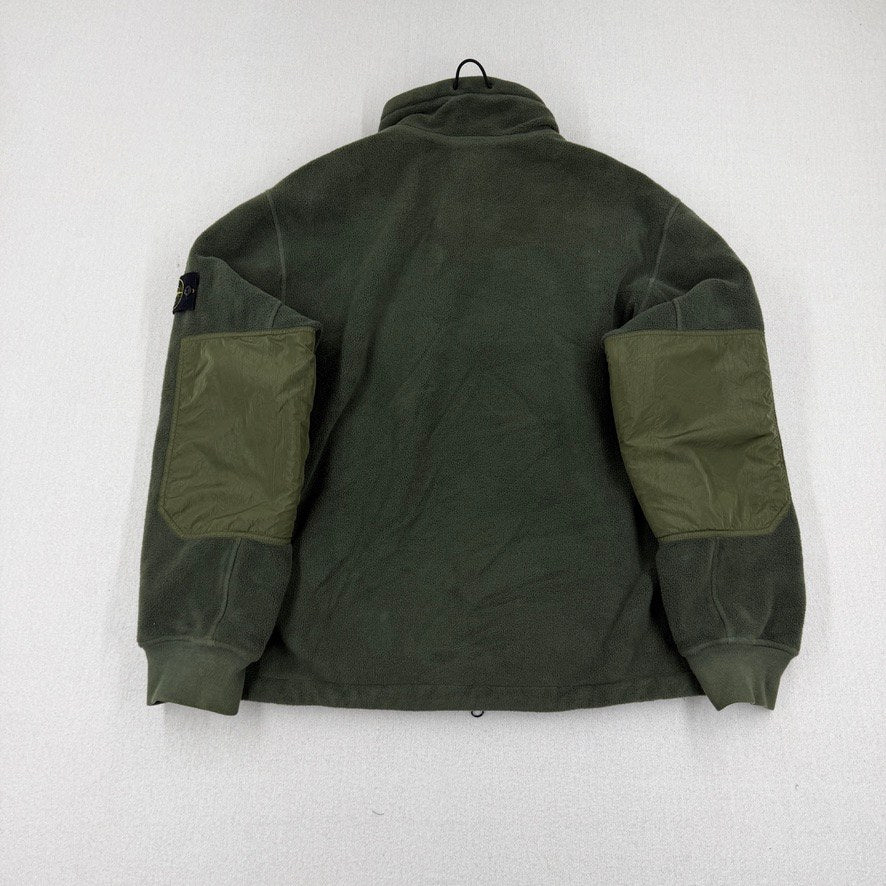 Stone Island AW24 Cotton Pile with Nylon-TC Track Top — detail