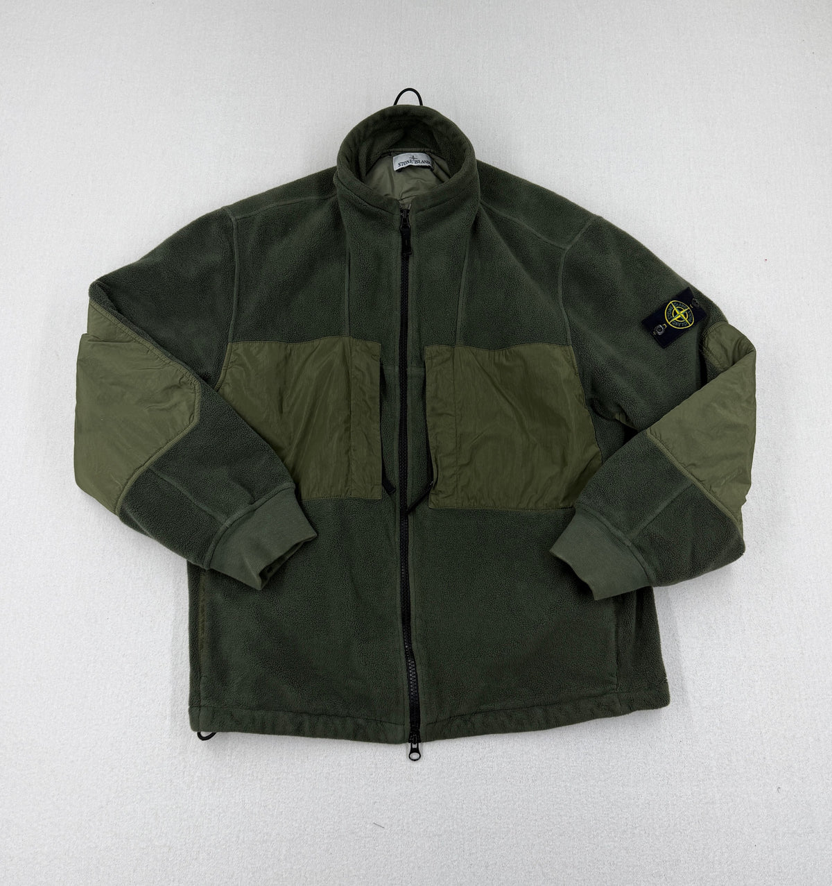 Stone Island AW24 Cotton Pile with Nylon-TC Track Top — front