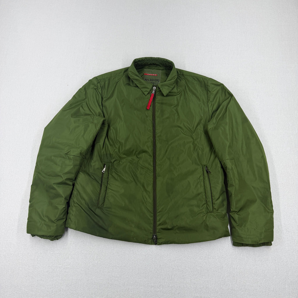 Prada Vintage Linea Rossa Padded Nylon Jacket — front