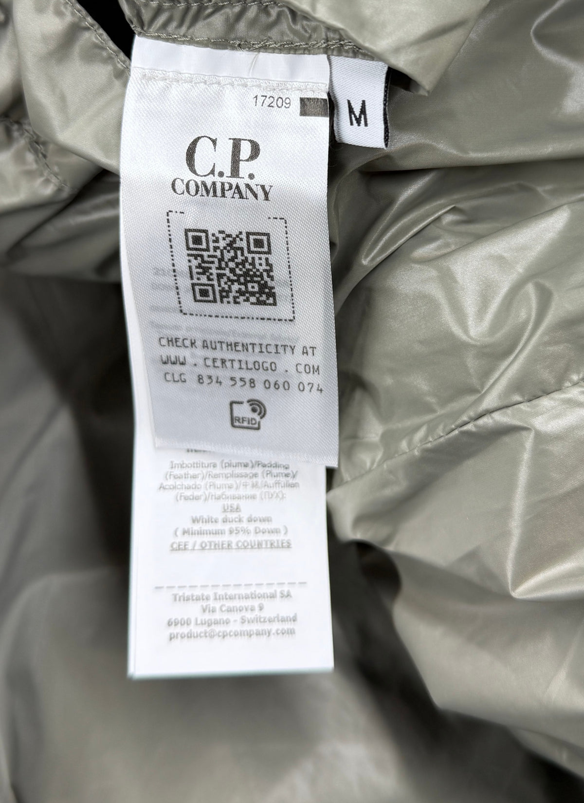 C.P. Company AW26 D.D. Shell Hooded Down Jacket — detail