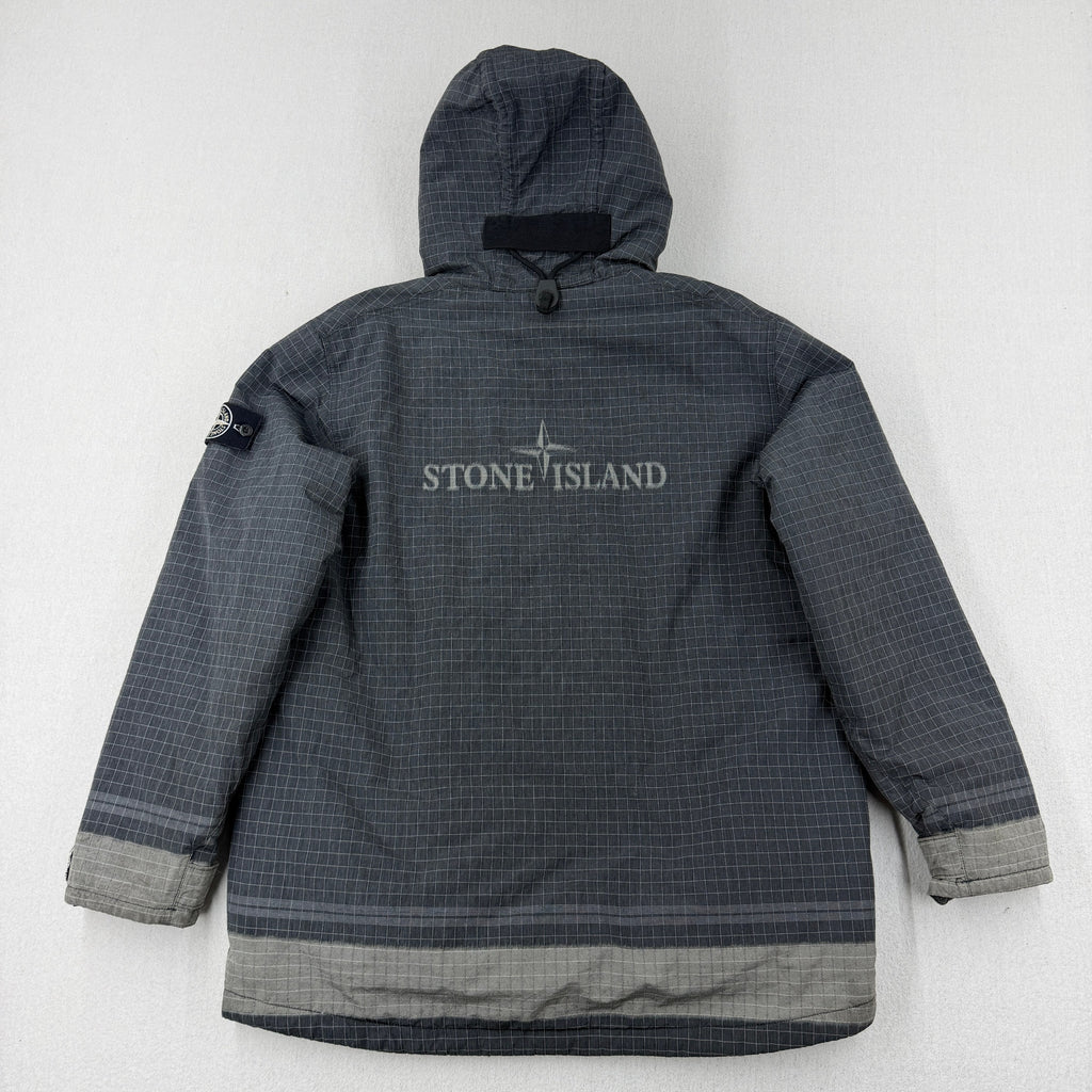 Stone Island AW20 Reflective Ripstop Chiné with PrimaLoft Insulation Jacket Smock — detail