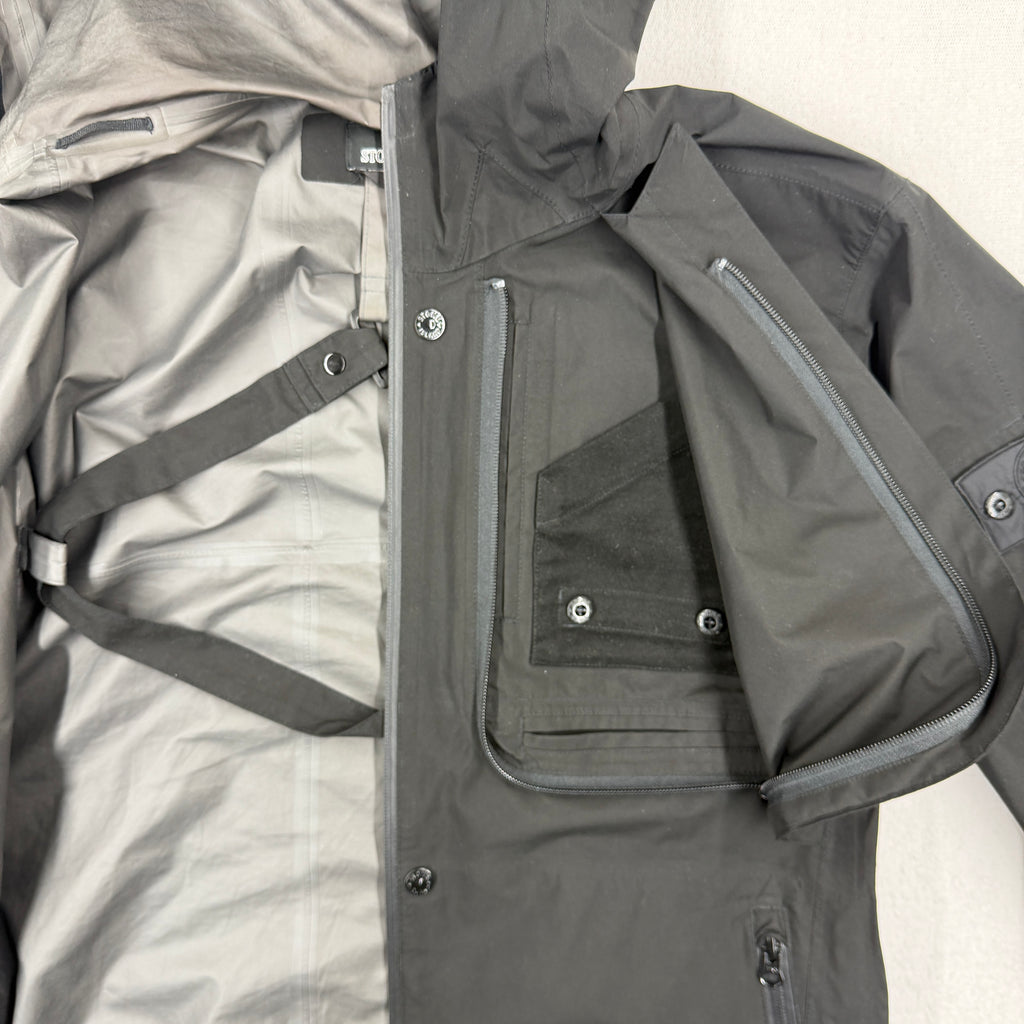 Stone Island Shadow Black Project GORE-TEX Paclite Shell Jacket - Large