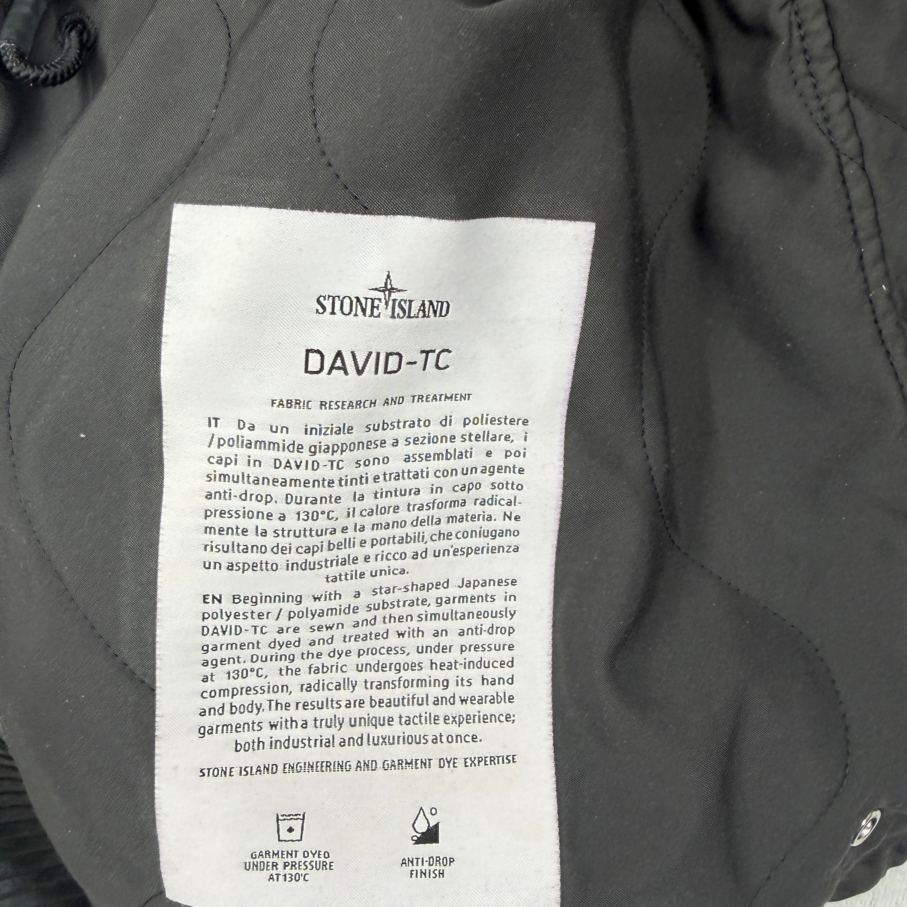 DAVID-TC fabric care label