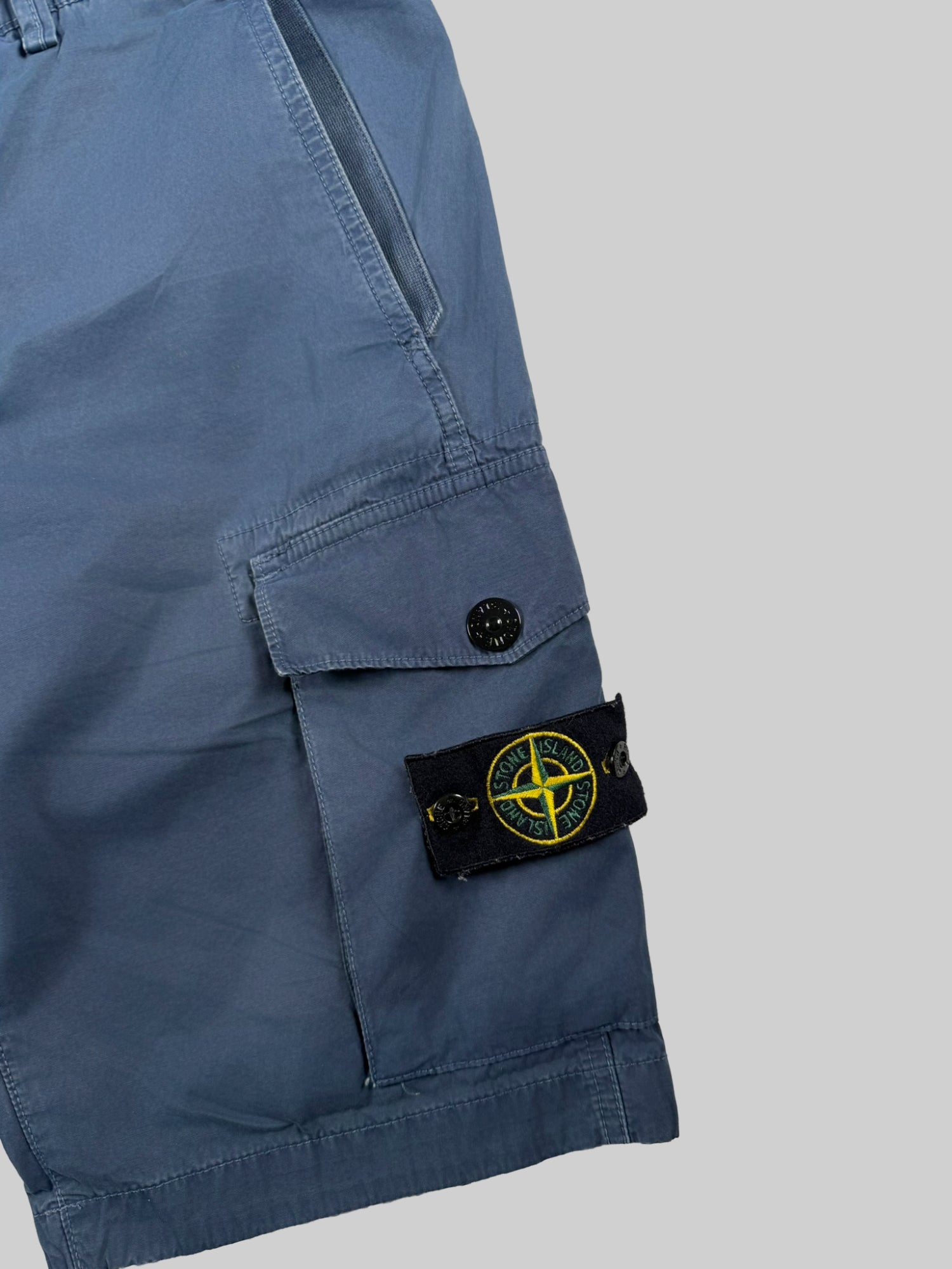 Stone Island Navy Cargo Shorts - Medium