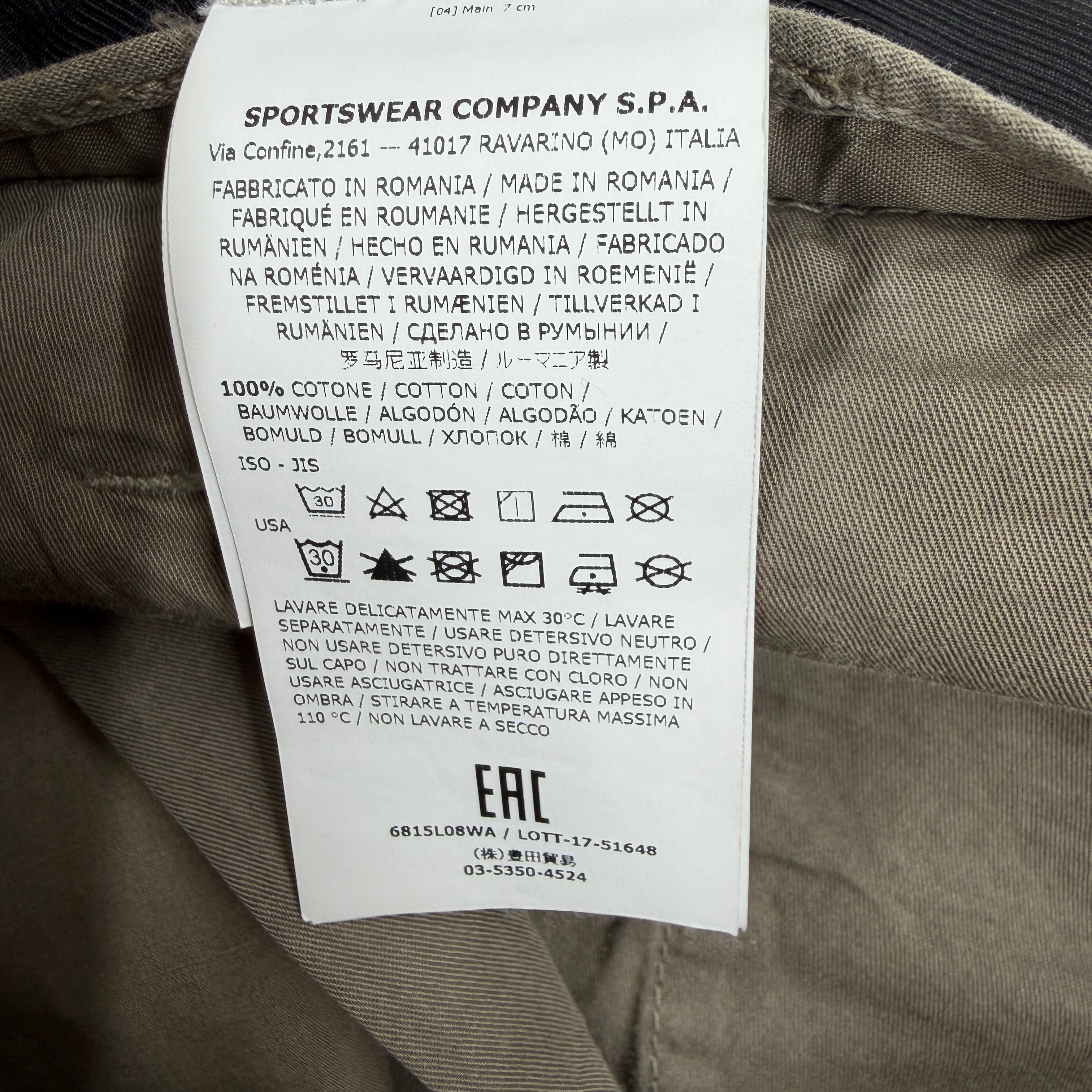 Stone Island Cotton Bermuda Shorts - W30