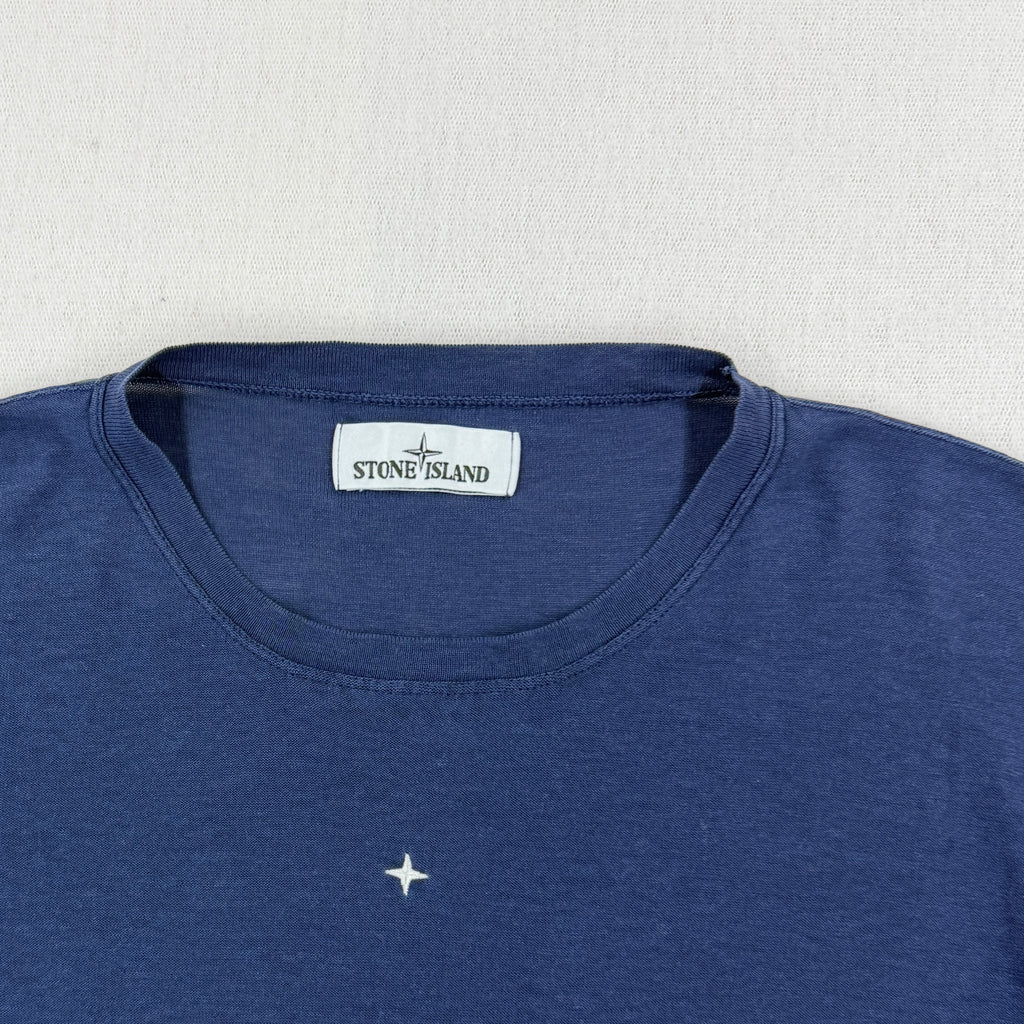 Stone Island Lightweight Cotton Knit Crewneck With Embroidered Star Logo - Medium