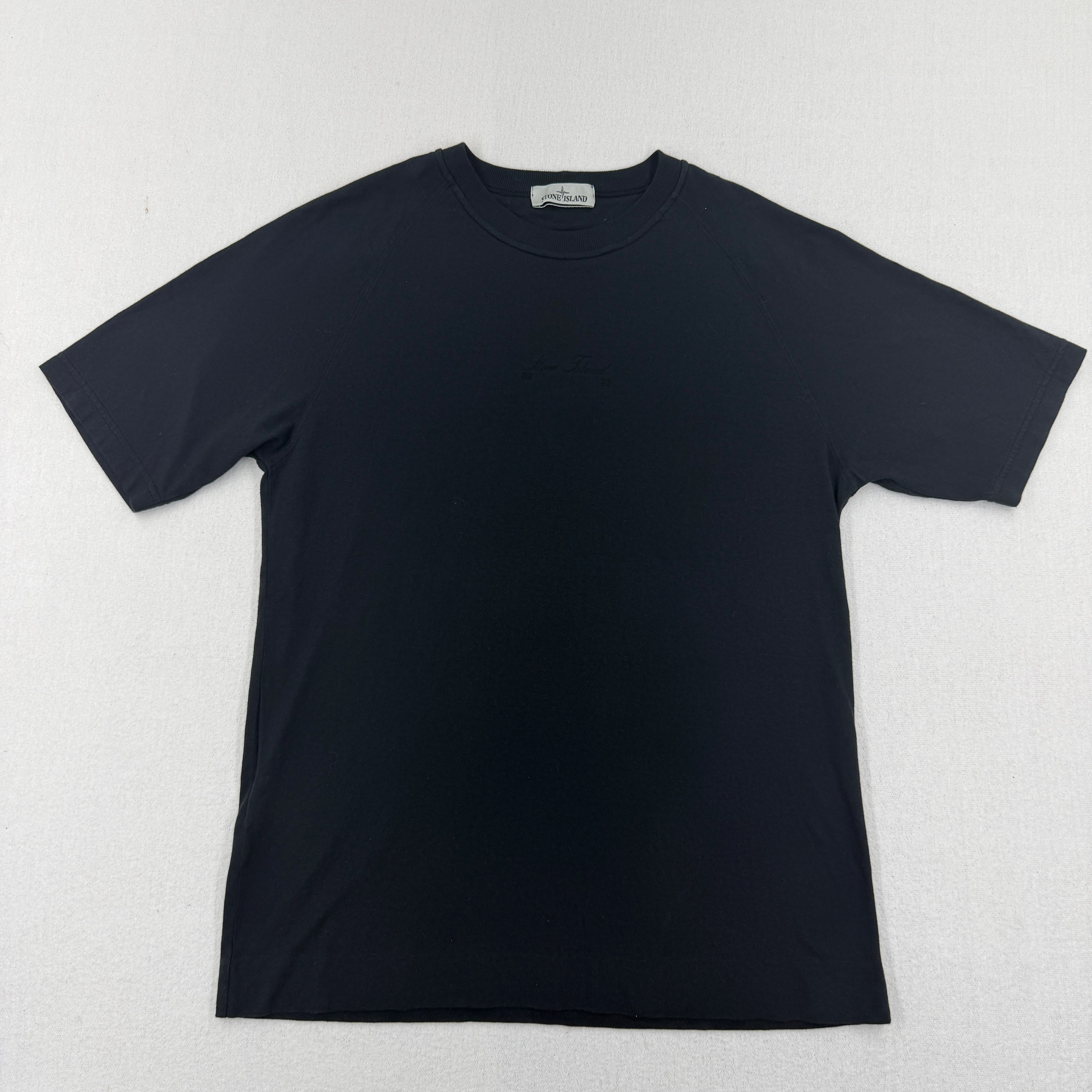 Stone Island 40th Anni 82/22 Black T-Shirt - Large