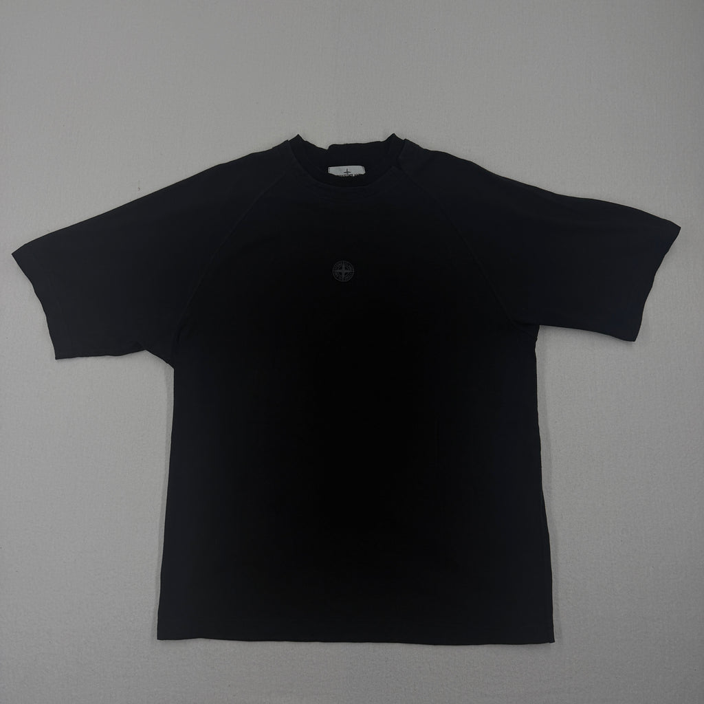 Stone Island Black Garment Dyed Short Sleeved T-Shirt - XL