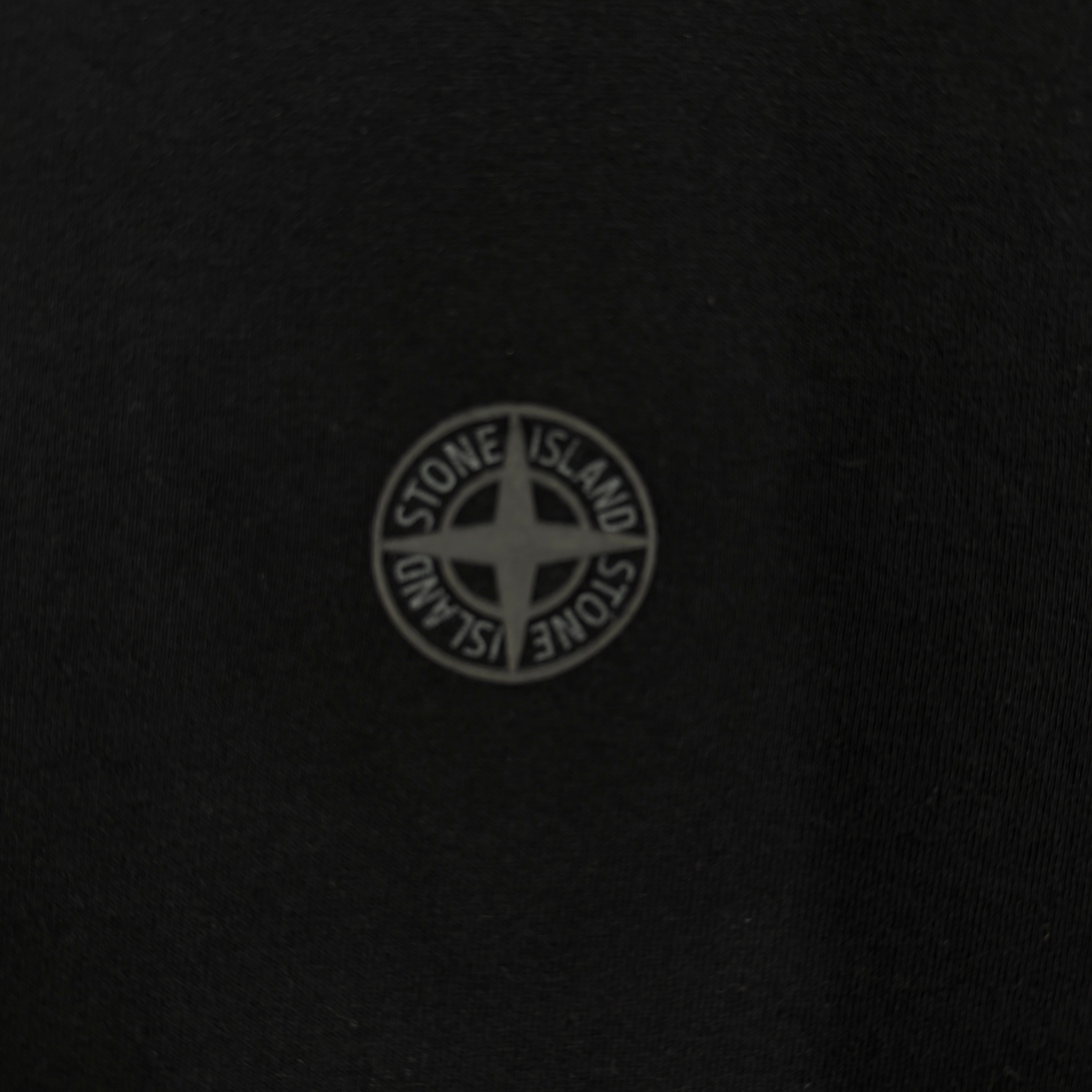 Stone Island Black Garment Dyed Short Sleeved T-Shirt - XL
