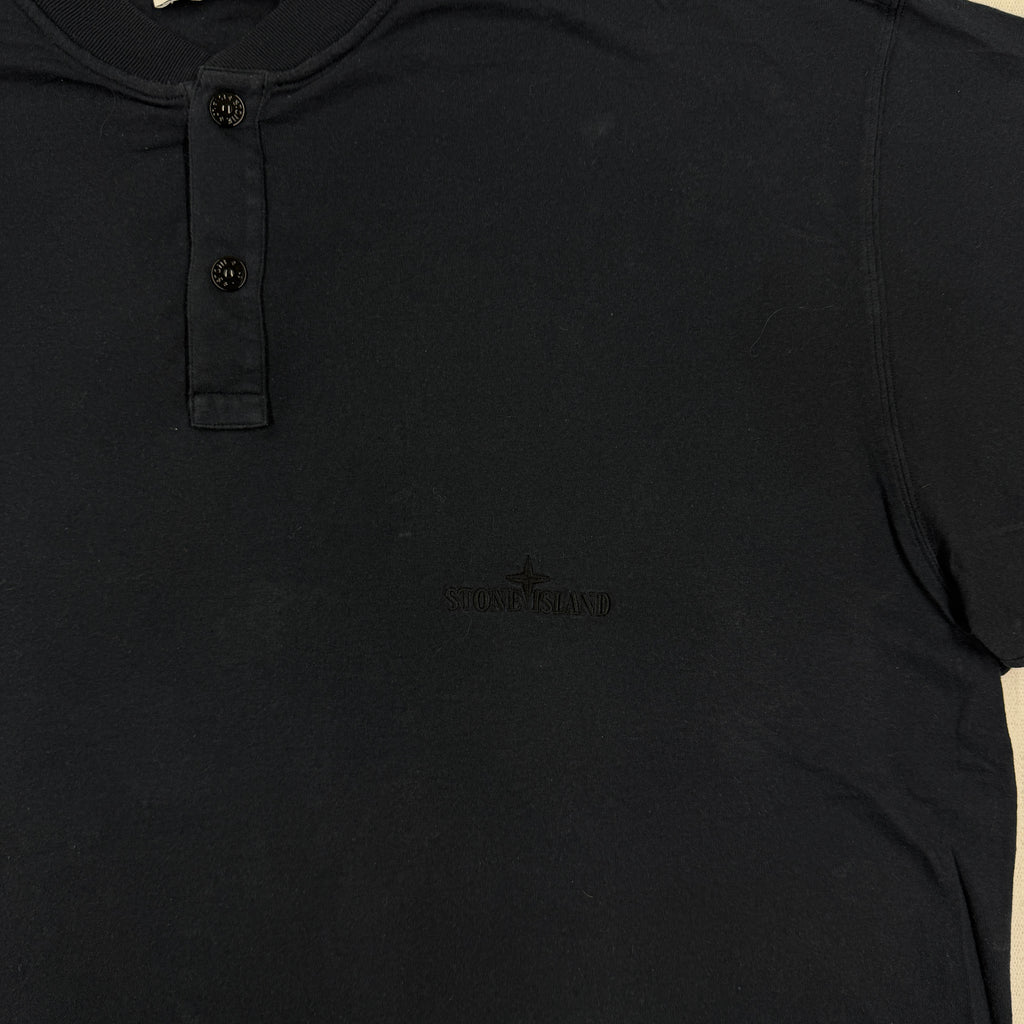 Stone Island Cotton Jersey Henley T-Shirt - XXL