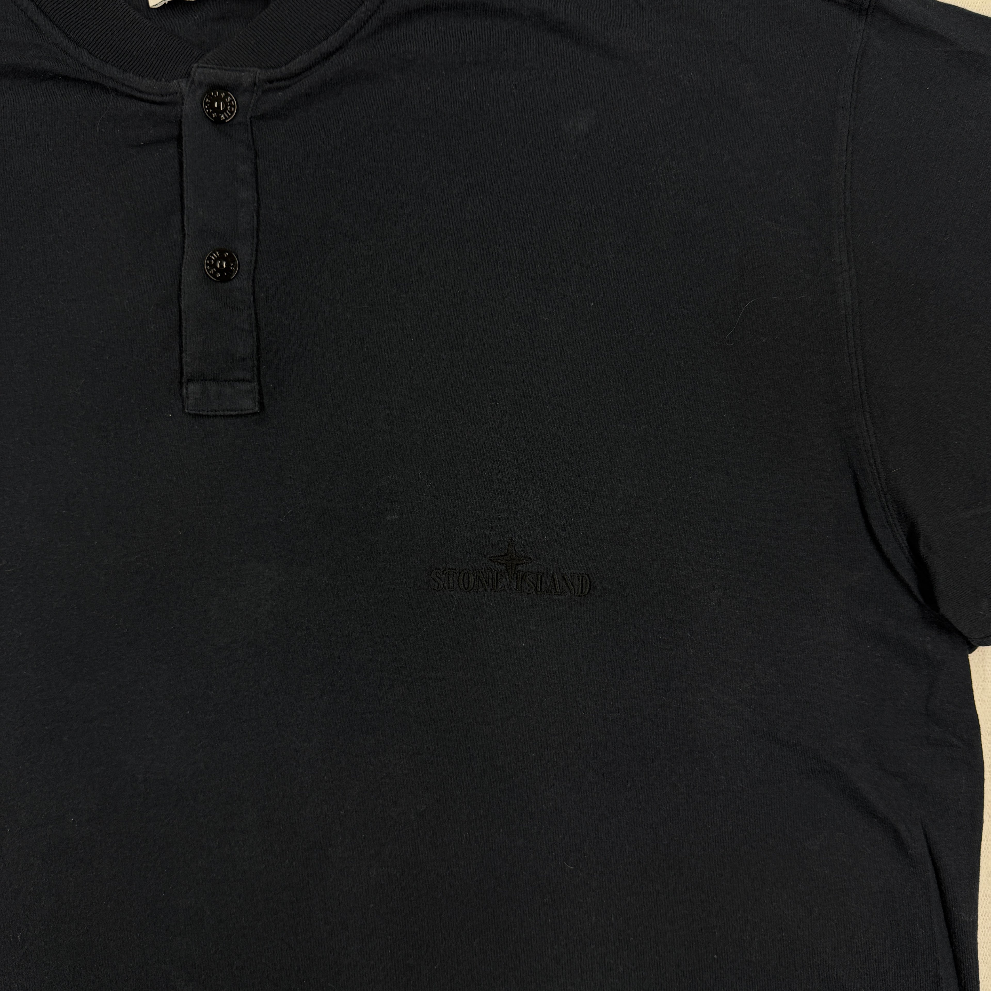 Stone Island Cotton Jersey Henley T-Shirt - XXL