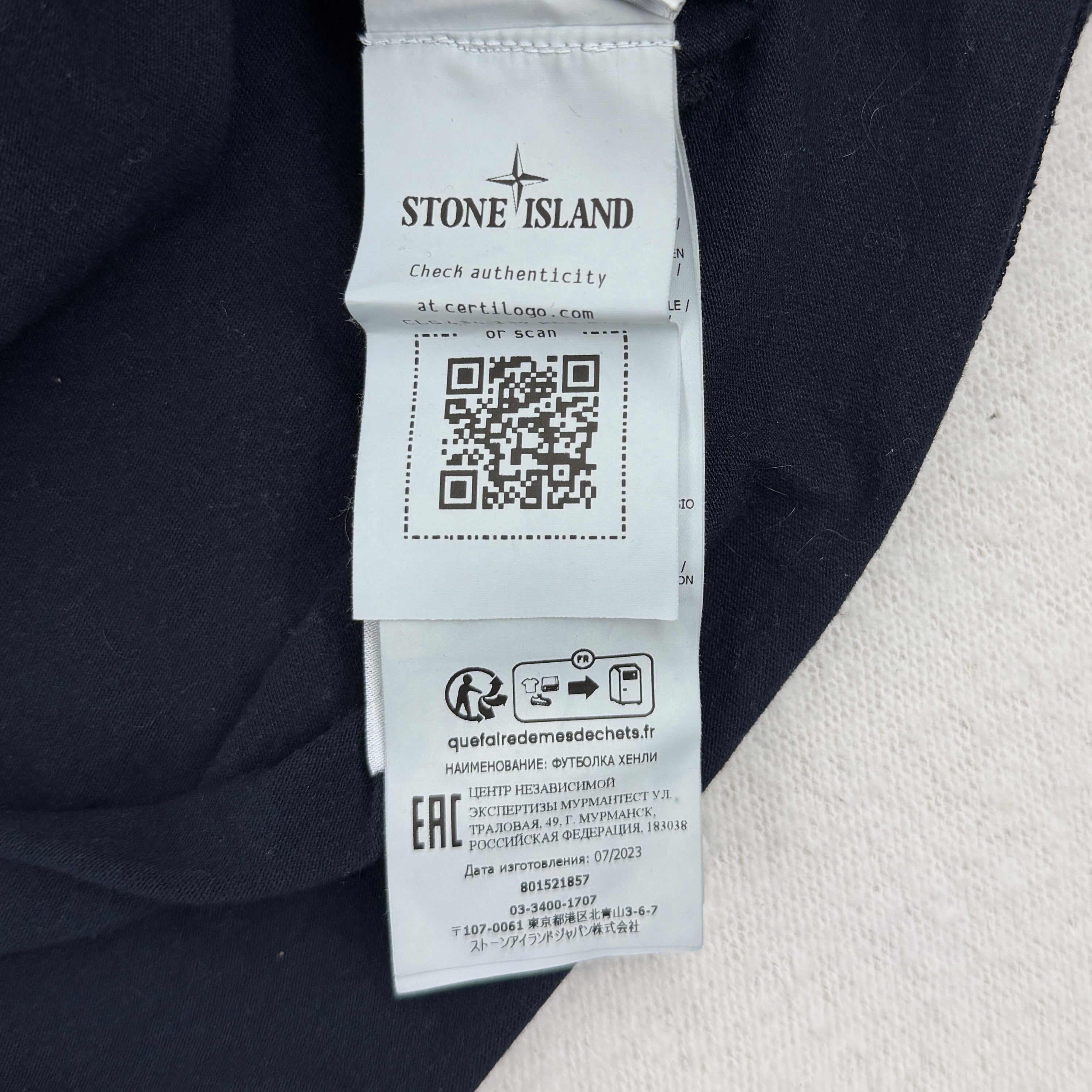 Stone Island Cotton Jersey Henley T-Shirt - XXL