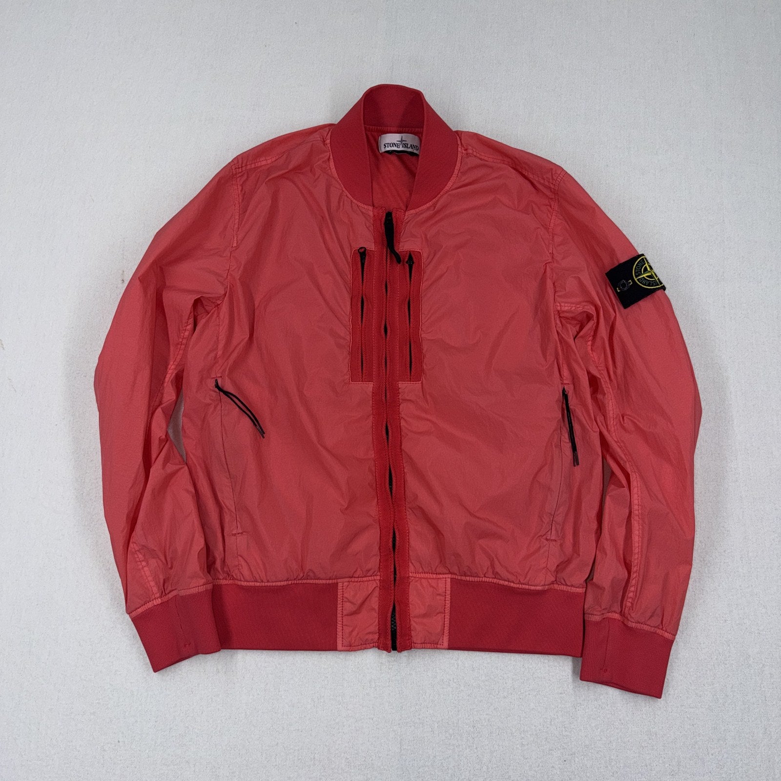 Stone Island Garment Dyed Crinkle Reps NY Bomber Jacket - Medium