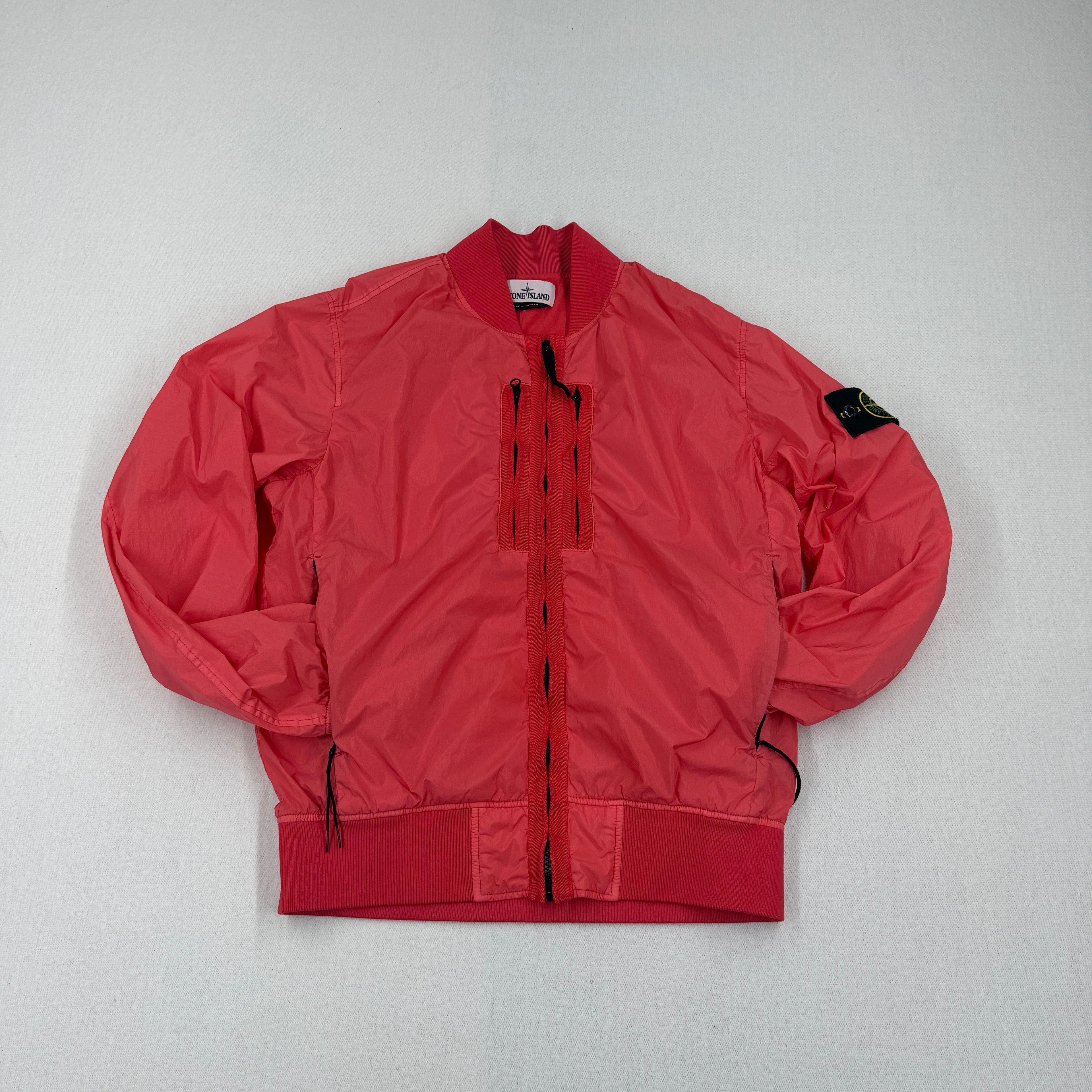 Stone Island Garment Dyed Crinkle Reps NY Bomber Jacket - Medium