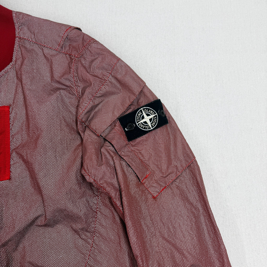 Stone Island Garment Dyed Pixel Reflective Bomber Jacket - Large