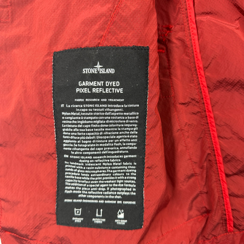 Stone Island Garment Dyed Pixel Reflective Bomber Jacket - Large