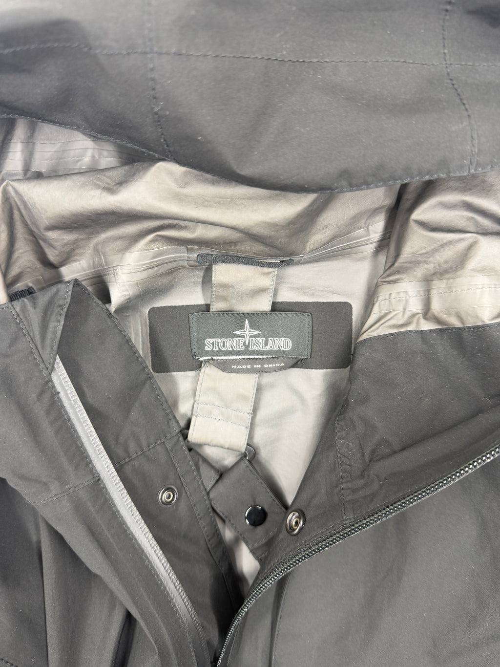 Stone Island Shadow Black Project GORE-TEX Paclite Shell Jacket - Large