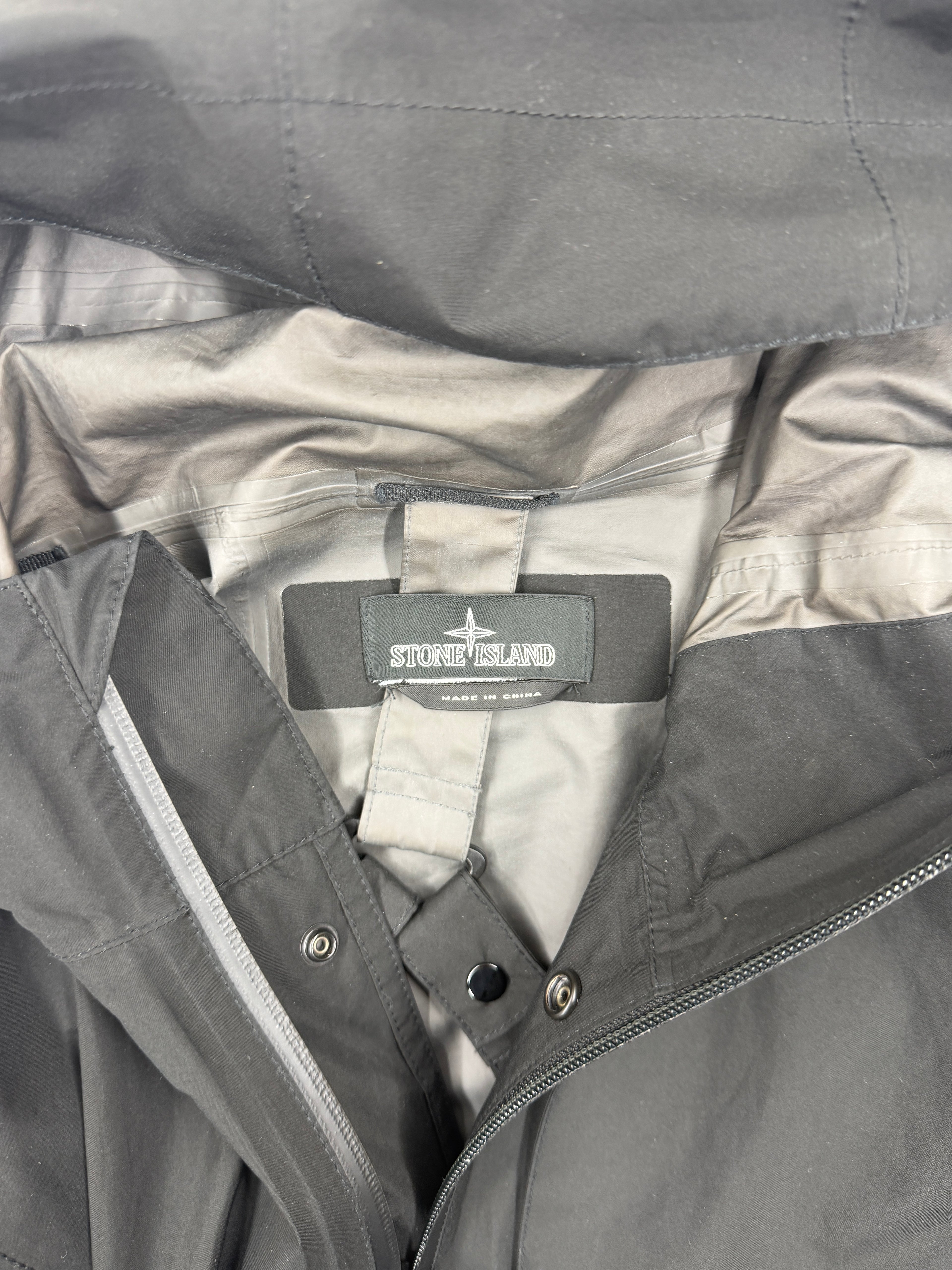 Stone Island Shadow Black Project GORE-TEX Paclite Shell Jacket - Large