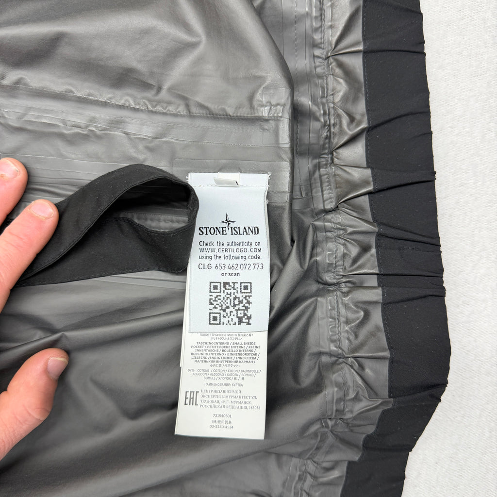 Stone Island Shadow Black Project GORE-TEX Paclite Shell Jacket - Large