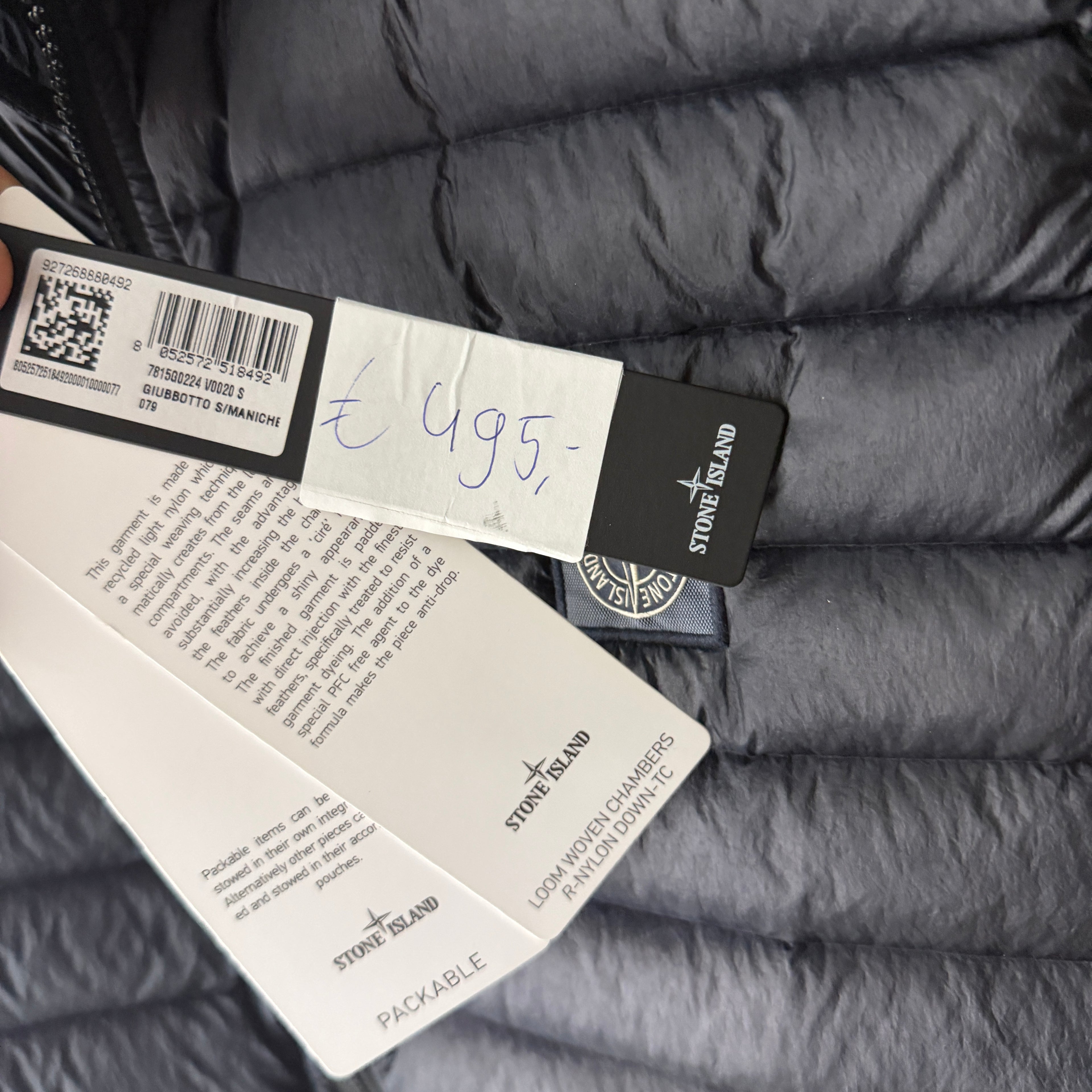 Stone Island Loom Woven Chambers R-Nylon Down-TC Vest - Small
