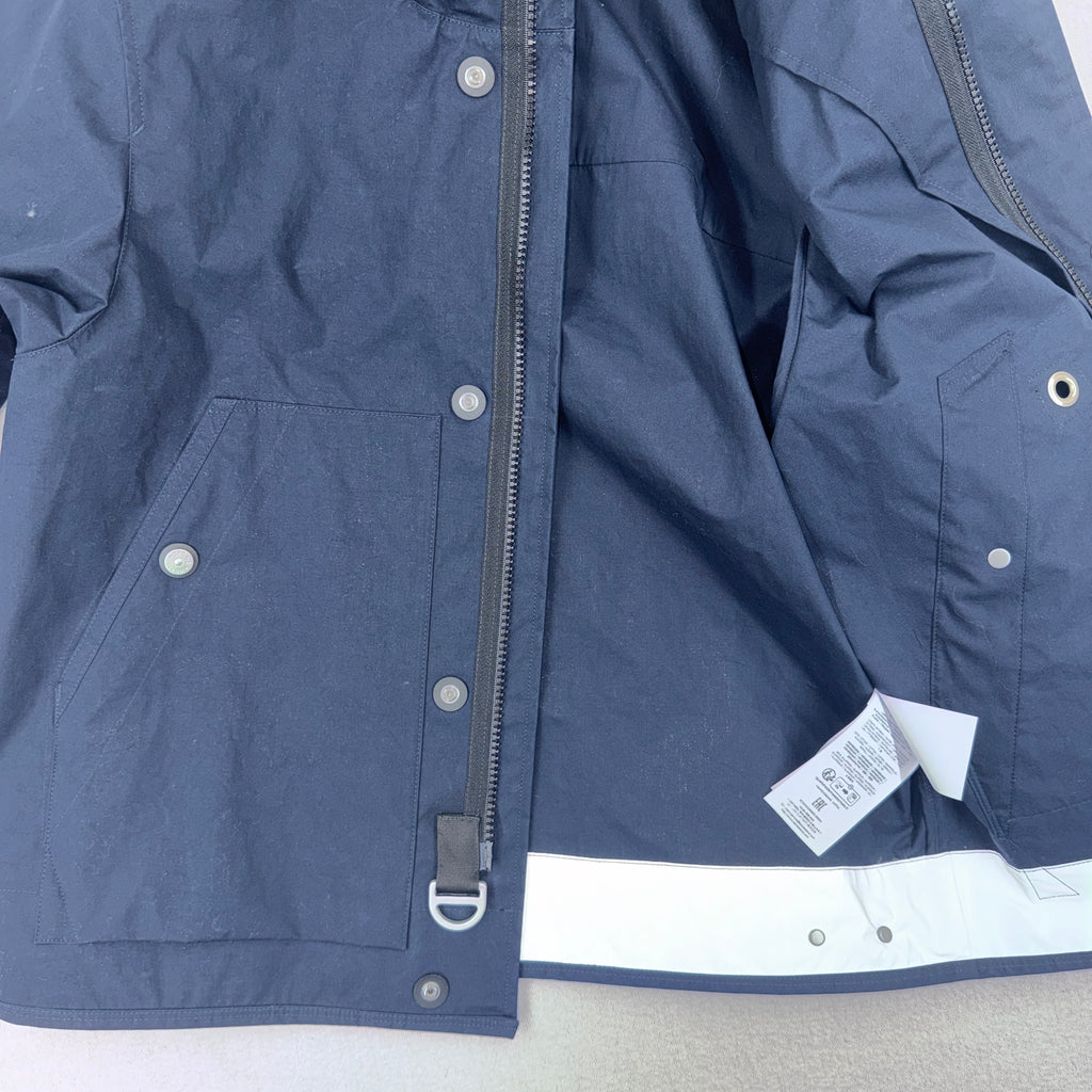 Stone Island Marina  Navy Aluminum Tela Jacket - Small