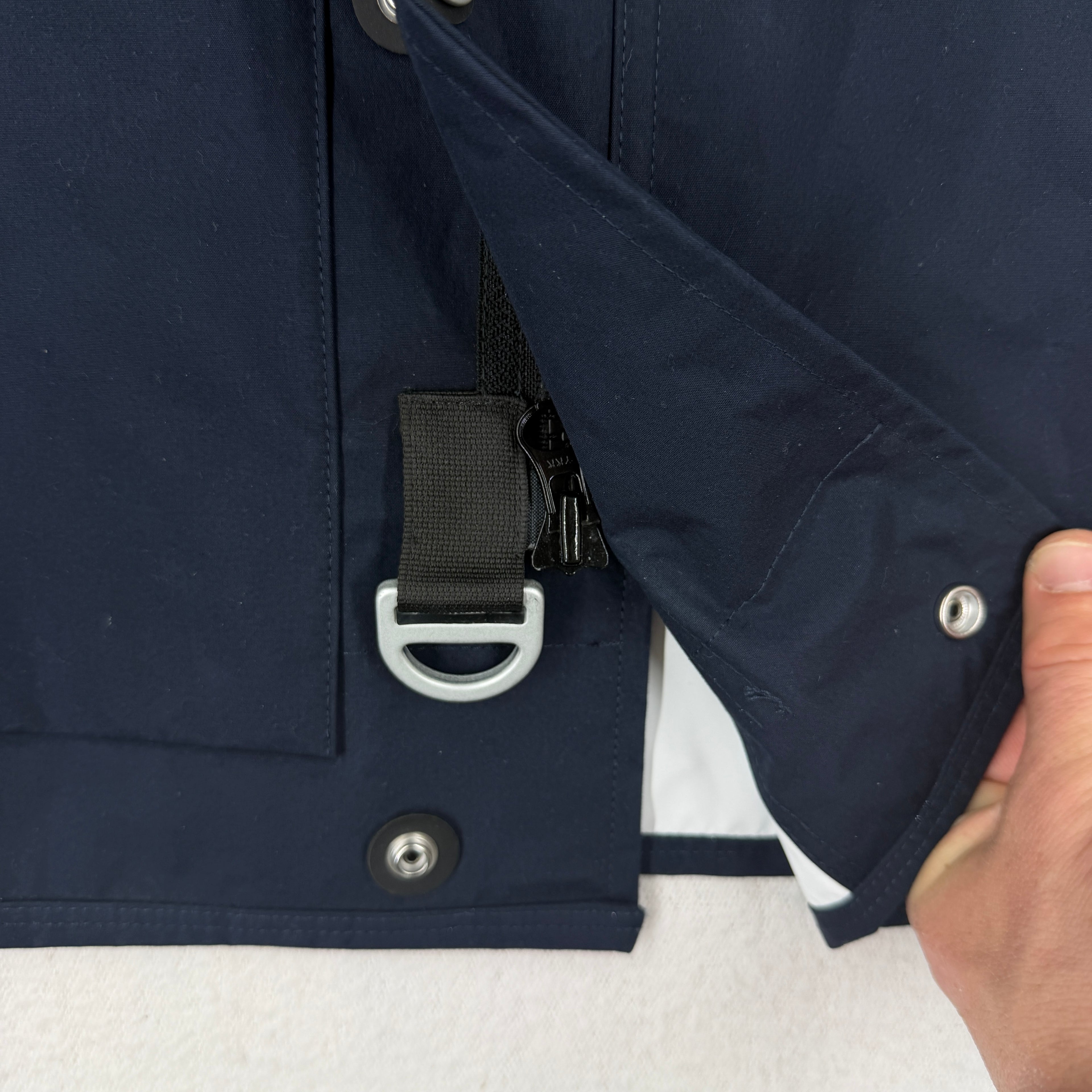 Stone Island Marina  Navy Aluminum Tela Jacket - Small