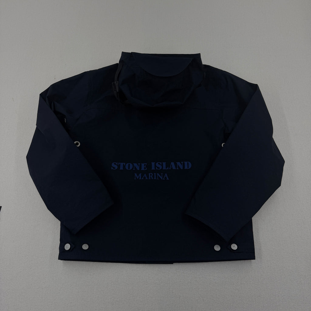 Stone Island Marina  Navy Aluminum Tela Jacket - Small