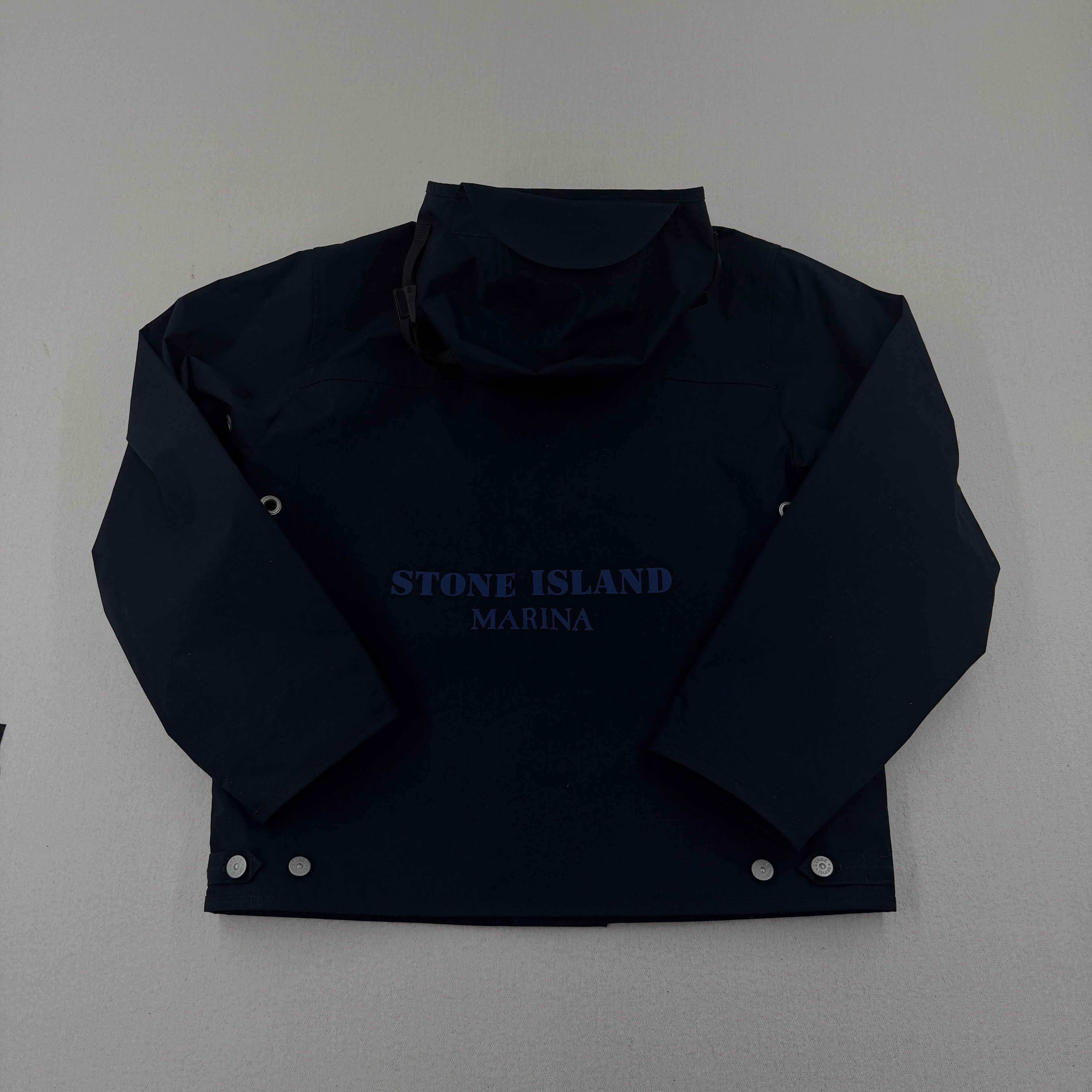 Stone Island Marina  Navy Aluminum Tela Jacket - Small