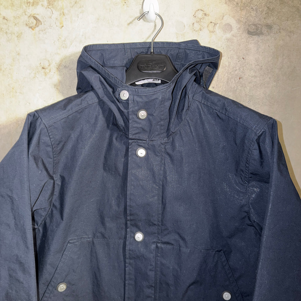 Stone Island Marina  Navy Aluminum Tela Jacket - Small