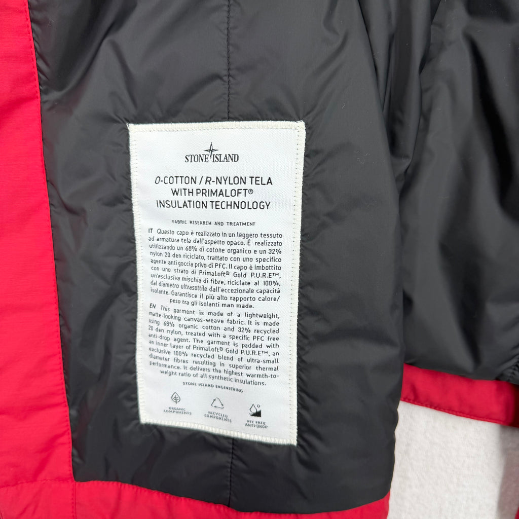 Stone Island Red R-Nylon Tela with Primaloft Stellina Jacket - Medium