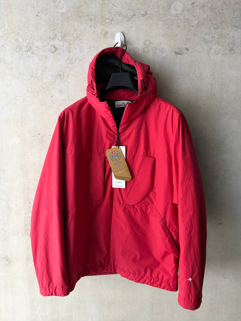 Stone Island Red R-Nylon Tela with Primaloft Stellina Jacket - Medium