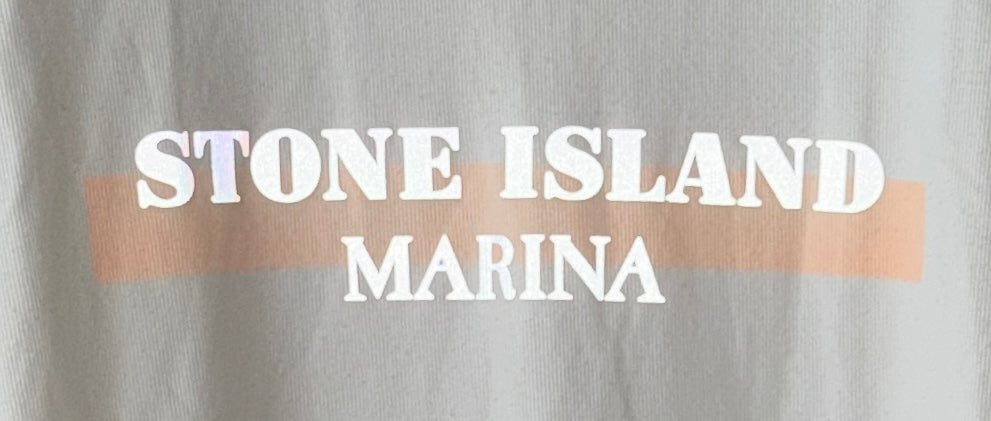 Stone Island Marina Reflective Print T-Shirt - Medium