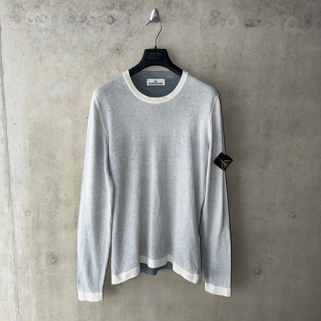 Stone Island Hand Sprayed Reverse Colour Crewneck - Medium