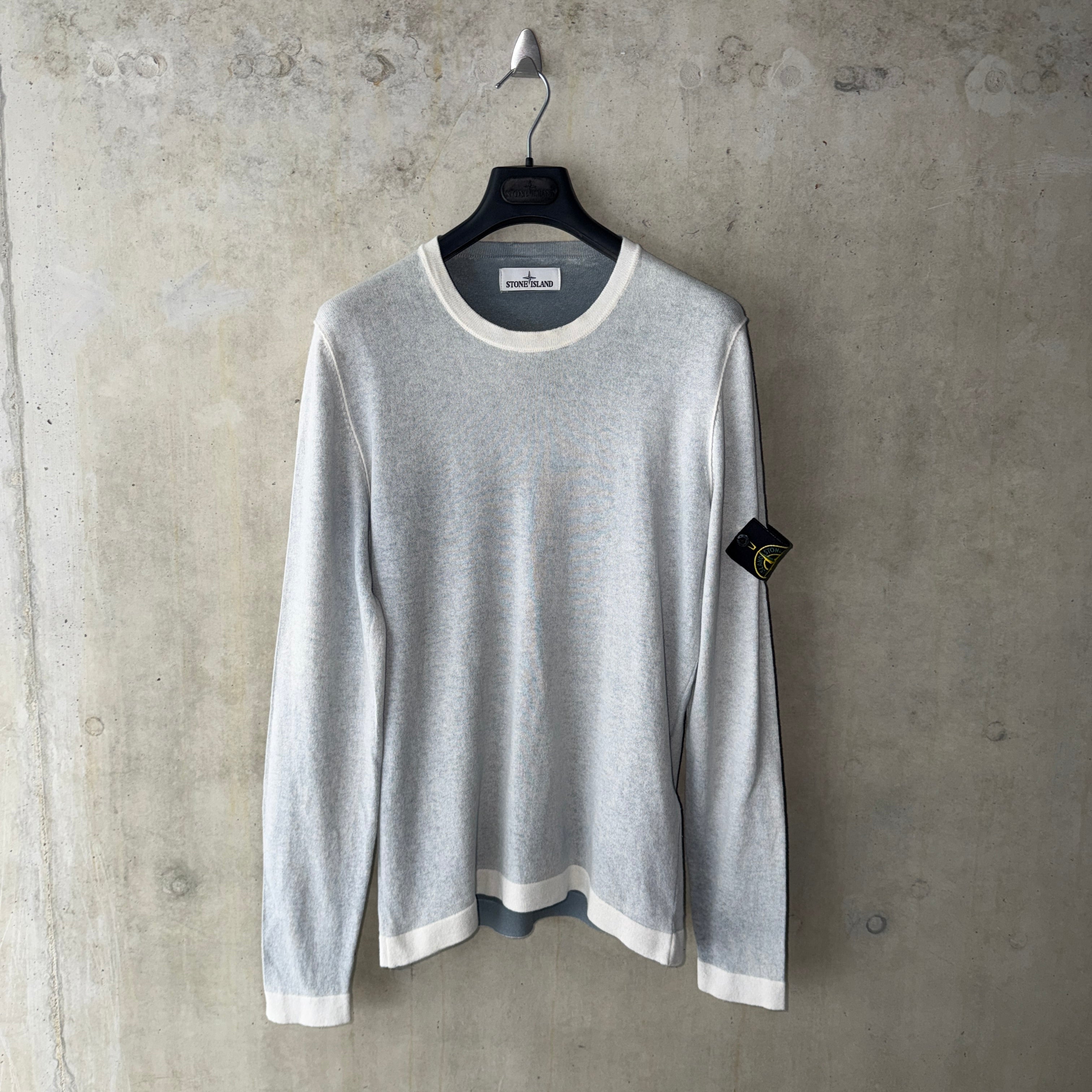 Stone Island Hand Sprayed Reverse Colour Crewneck - Medium