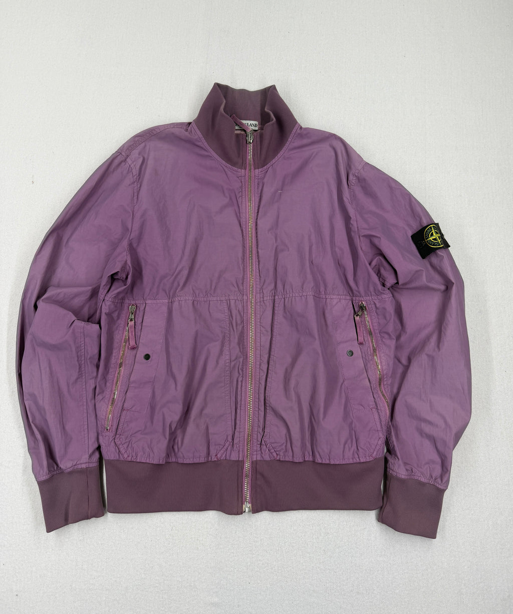 Stone Island Navy Cotton Blend Bomber Jacket SS10 - XL