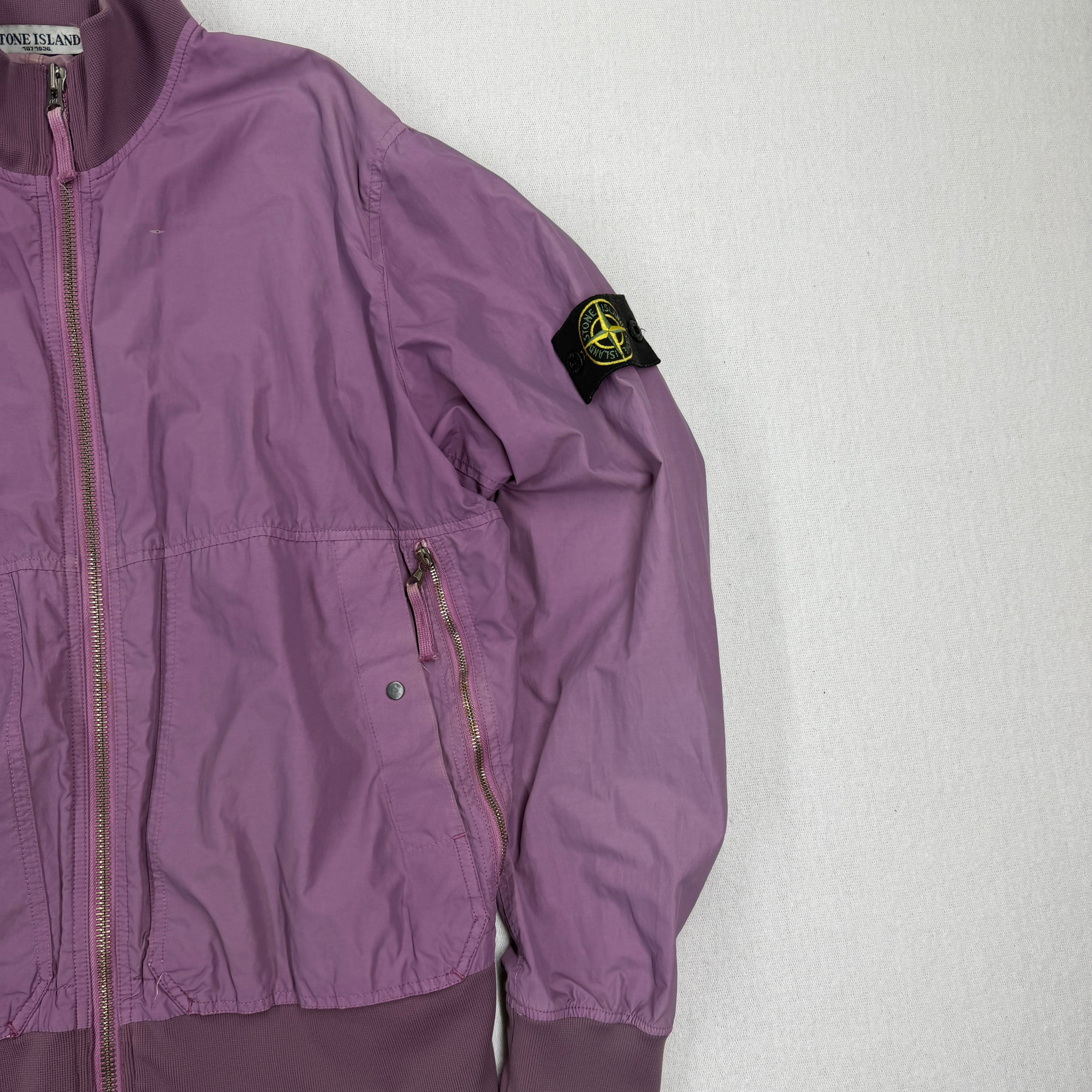 Stone Island Navy Cotton Blend Bomber Jacket SS10 - XL