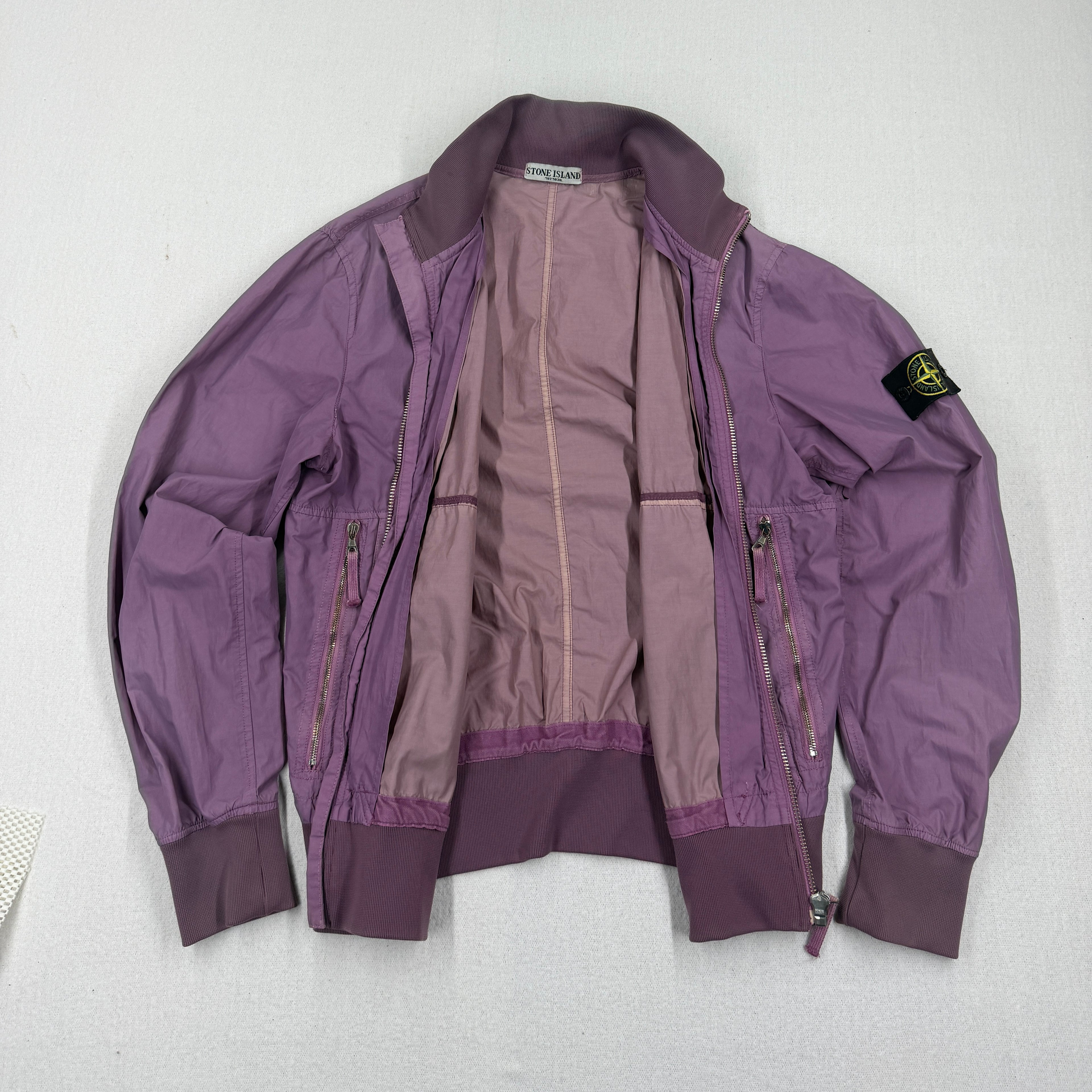 Stone Island Navy Cotton Blend Bomber Jacket SS10 - XL