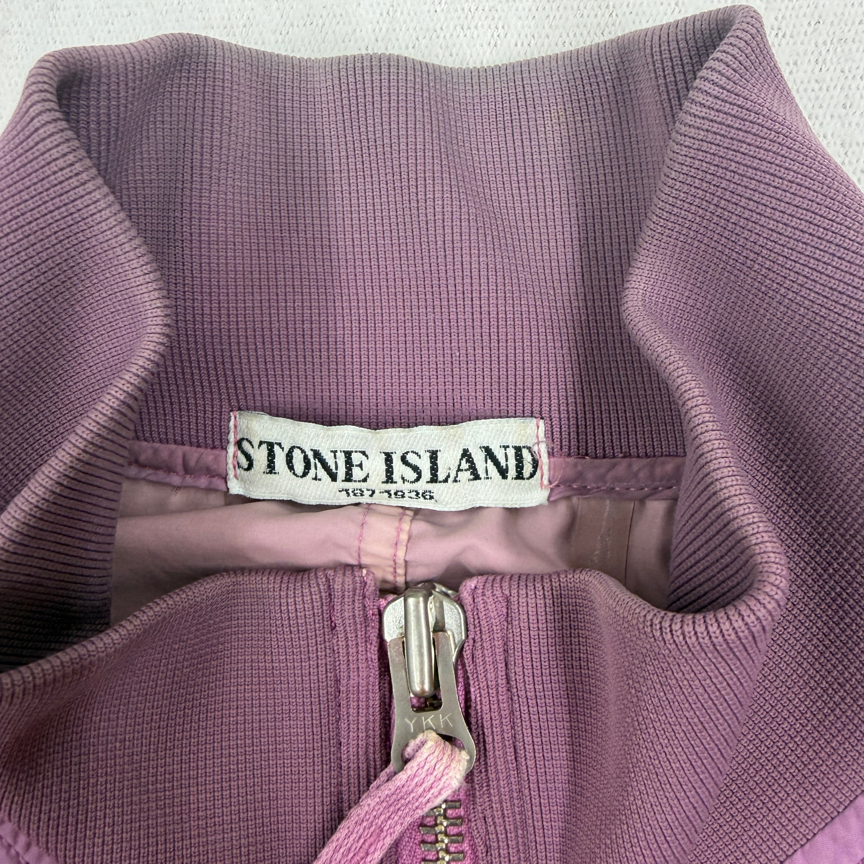 Stone Island Navy Cotton Blend Bomber Jacket SS10 - XL