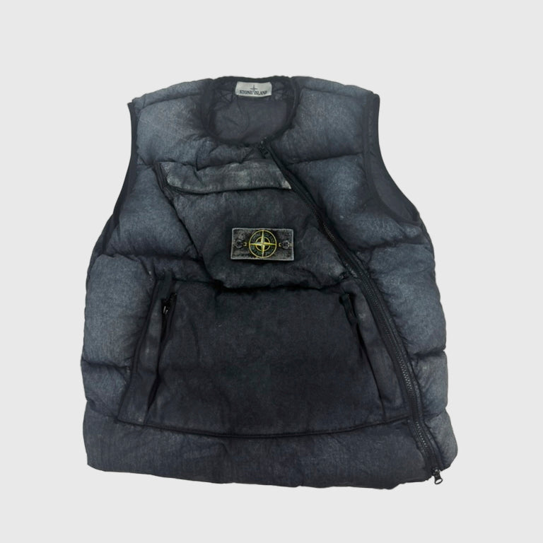 Stone Island Tela Nylon Down Frost Finish Vest - Medium
