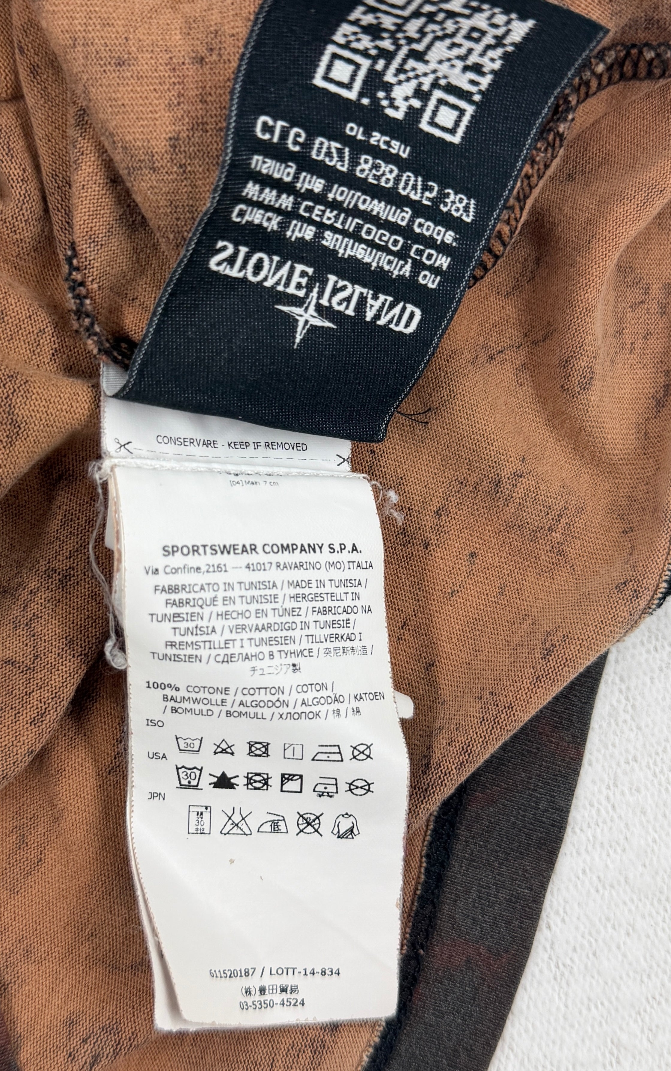 Stone Island Tortoise Shell Camo T-Shirt - Medium