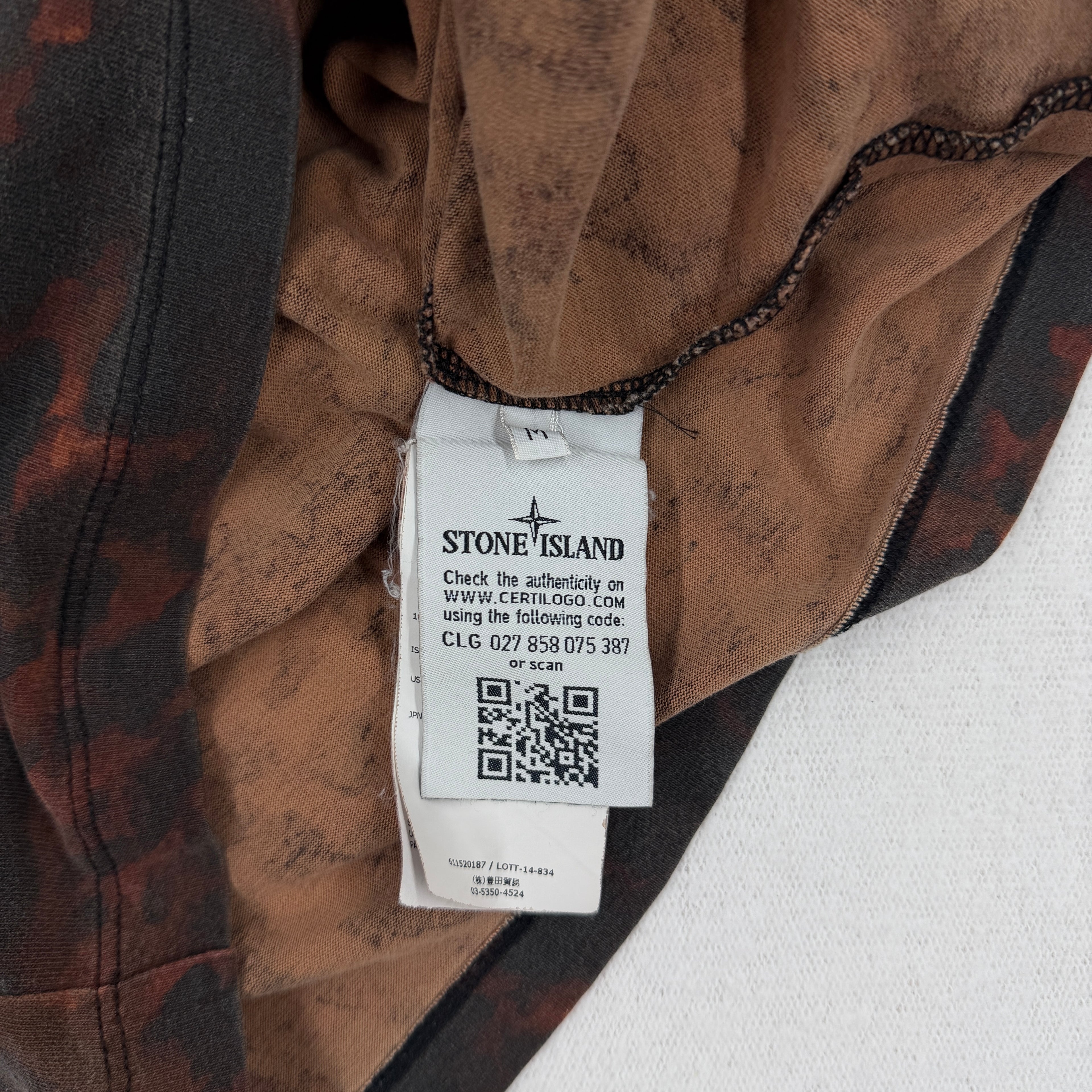Stone Island Tortoise Shell Camo T-Shirt - Medium