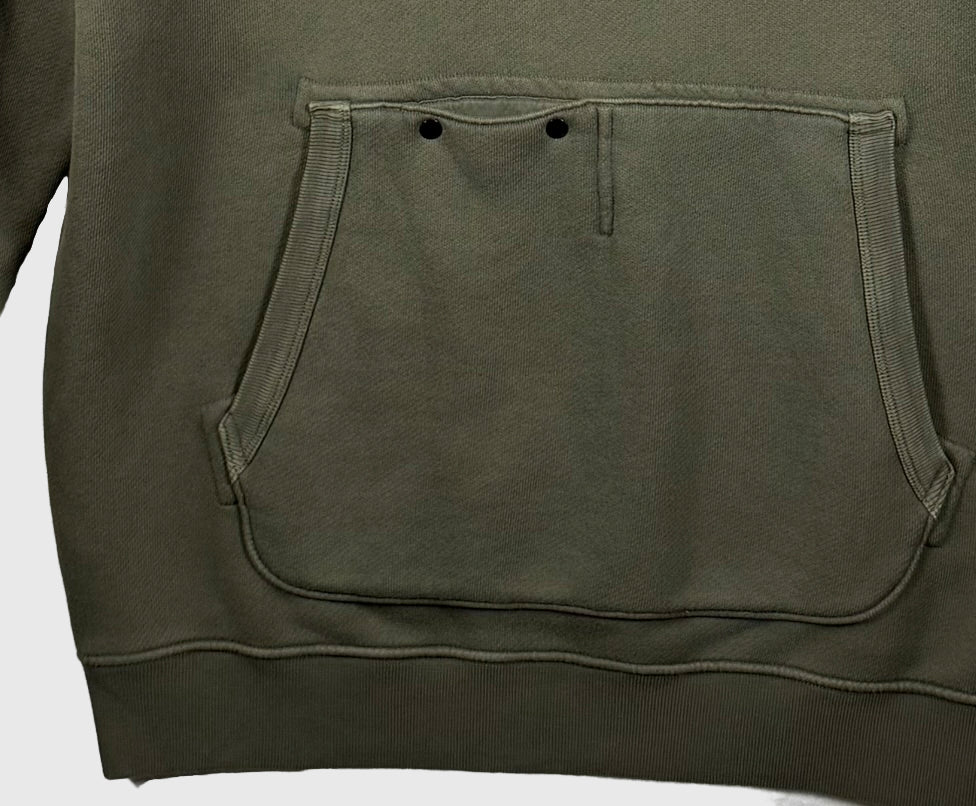 Stone Island Diagonal Fleece Old Effect Hoodie - Large
