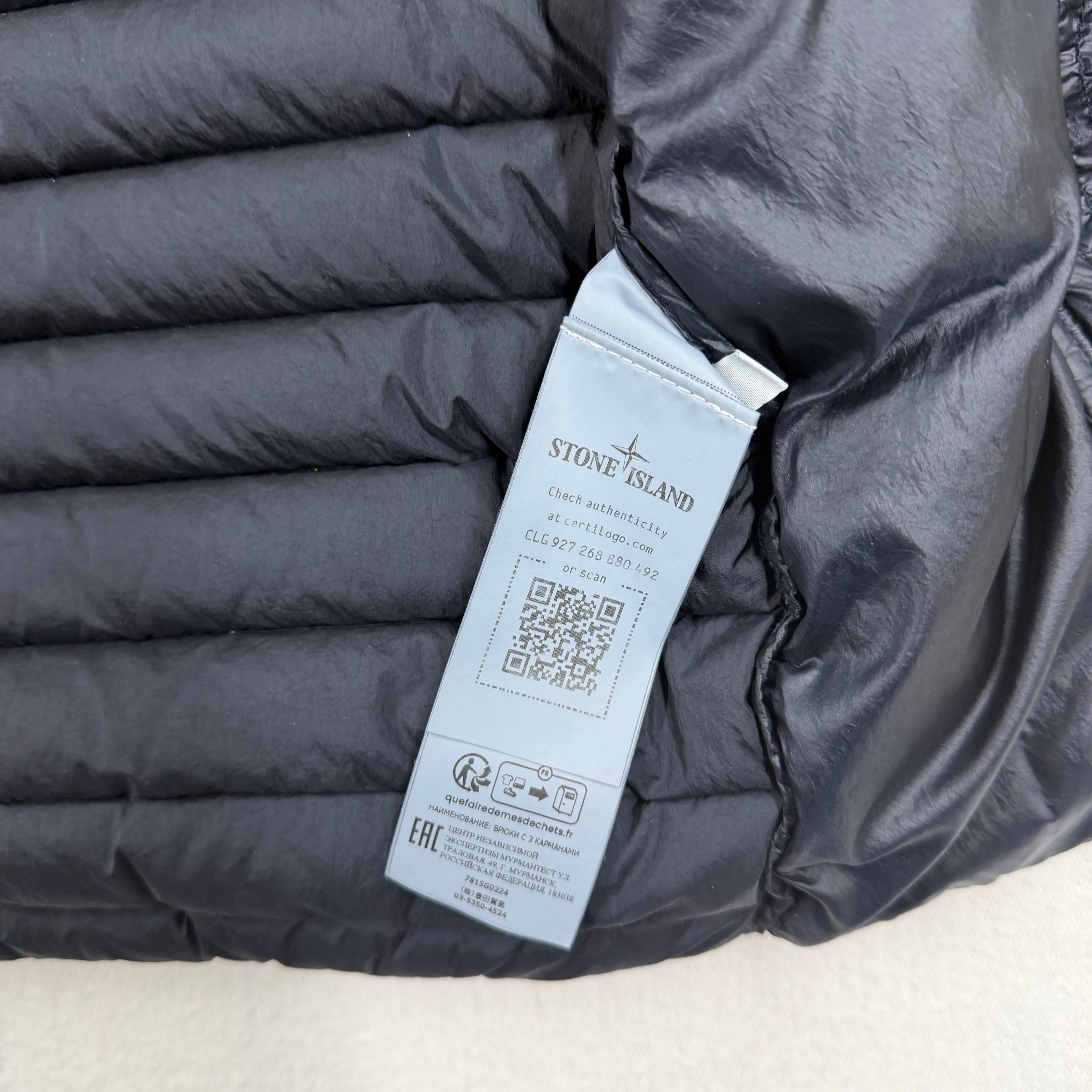 Stone Island Loom Woven Chambers R-Nylon Down-TC Vest - Small