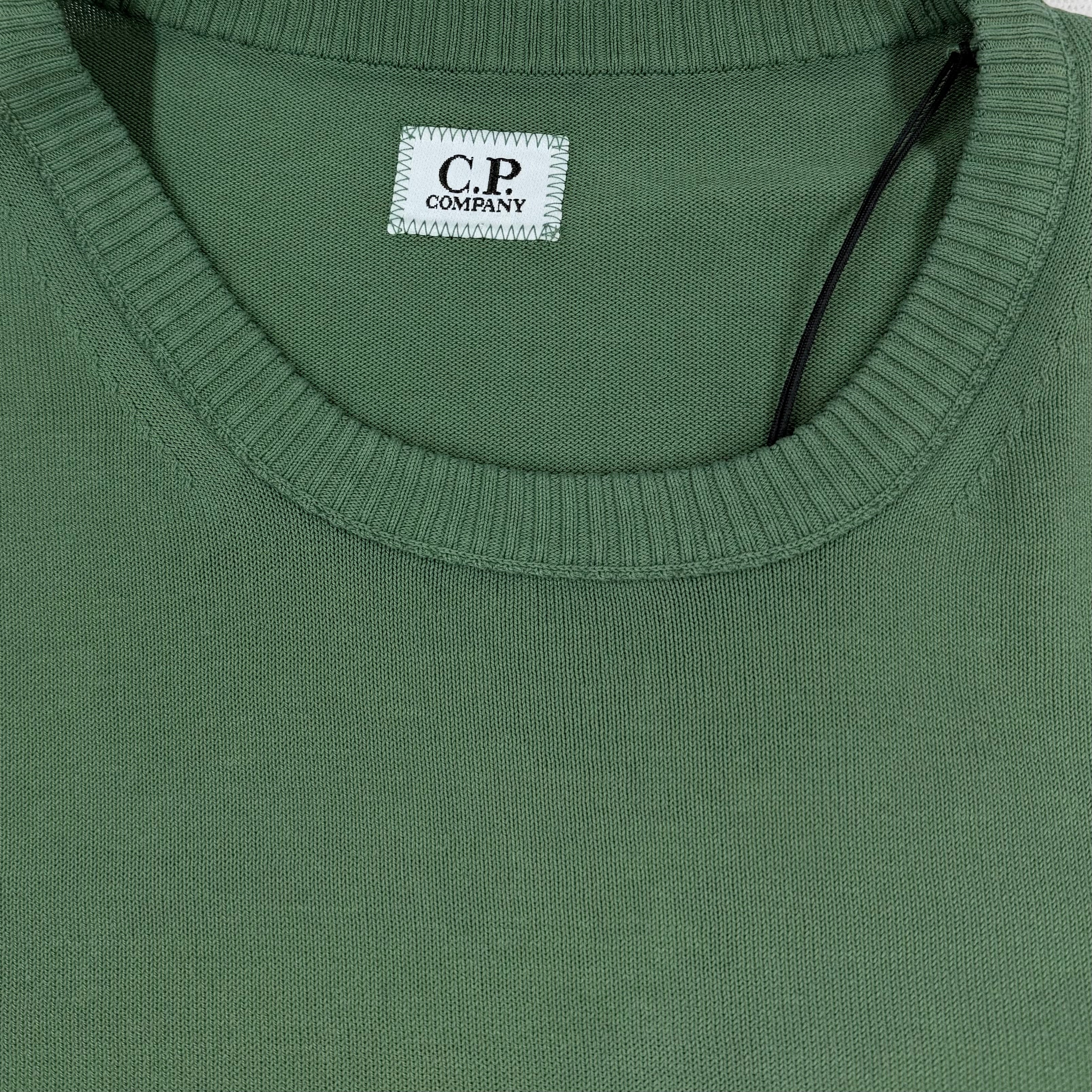 C.P. Company Cotton Crewneck Lens Knit Bronze Green Size 50 (L) - photo 8 view