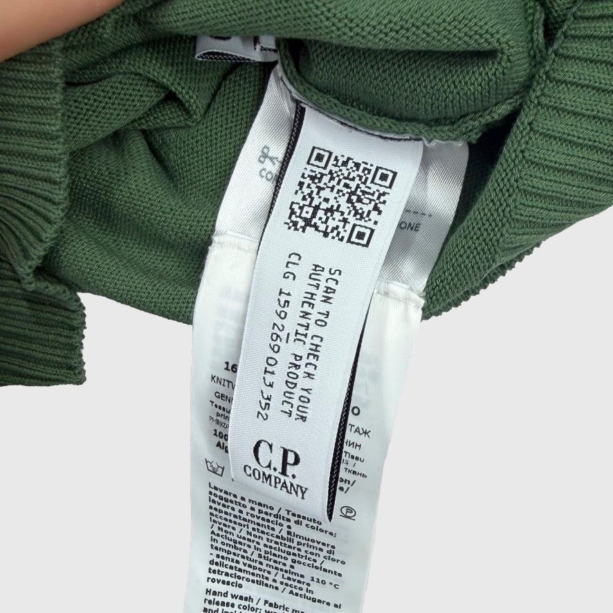 C.P. Company Cotton Crewneck Lens Knit Bronze Green Size 50 (L) - photo 9 view