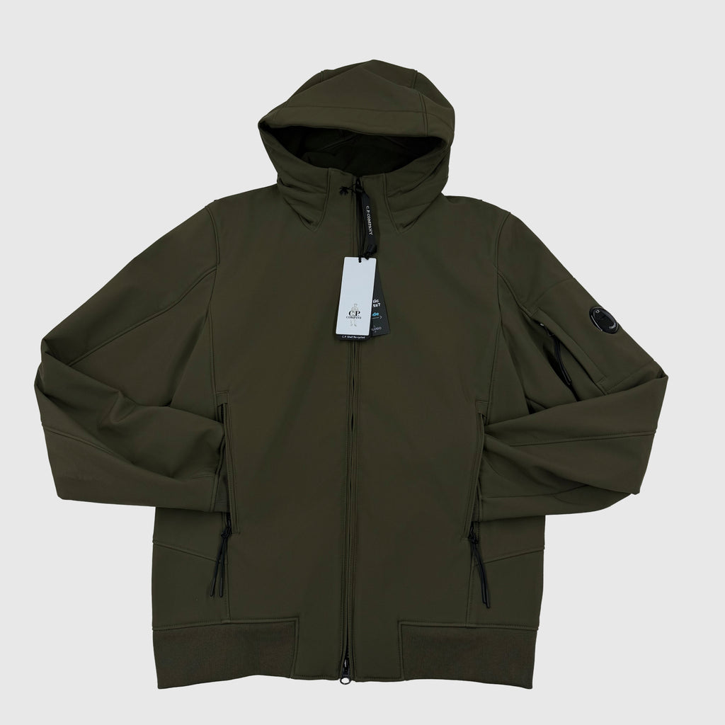 C.P. Company Shell-R Hooded Short Jacket Ivy Green Size S (46) - front view